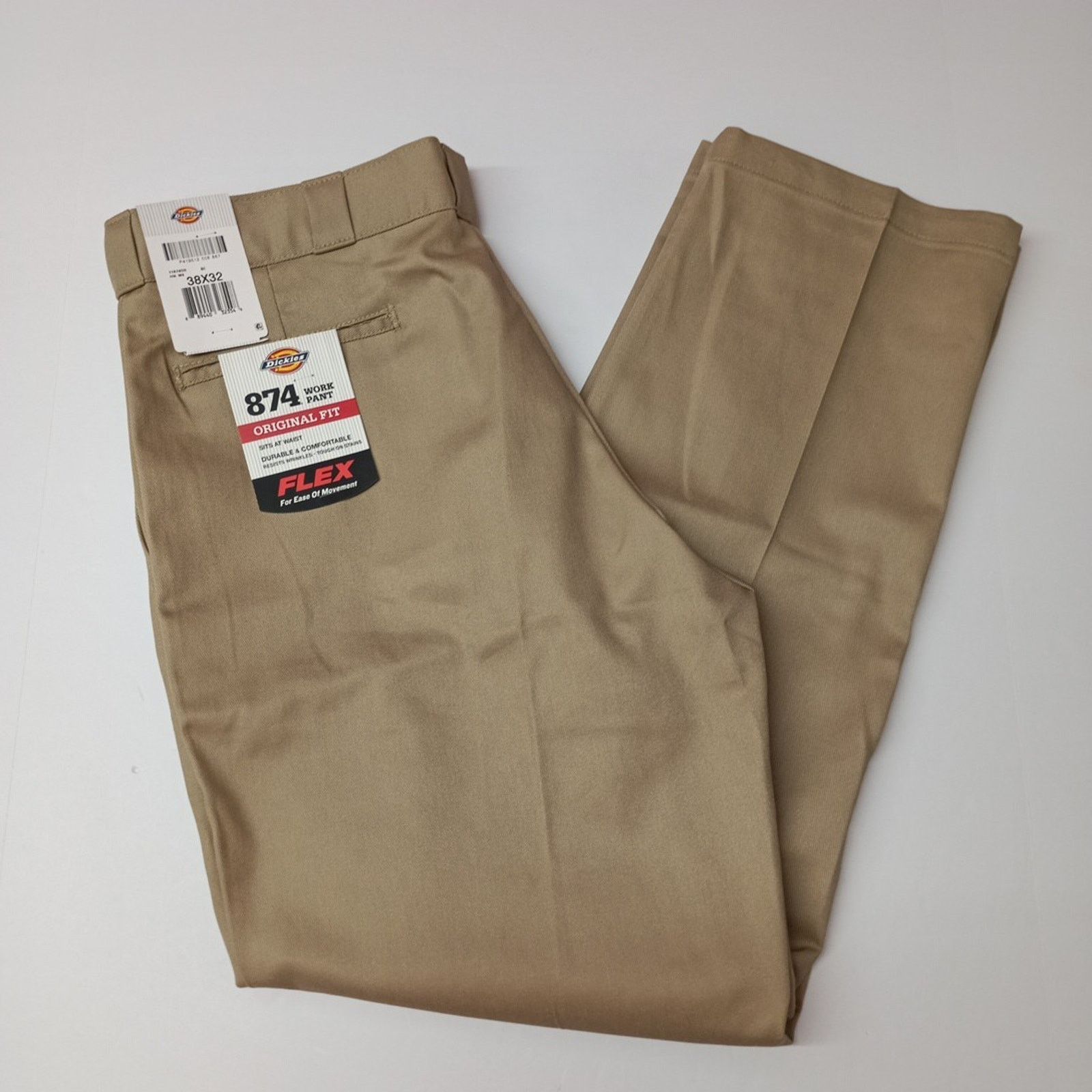 Dickies Dickies 874 Work Pants Men's 38x32 Khaki Flex Original Fit Size US 38 / EU 54 - 1 Thumbnail