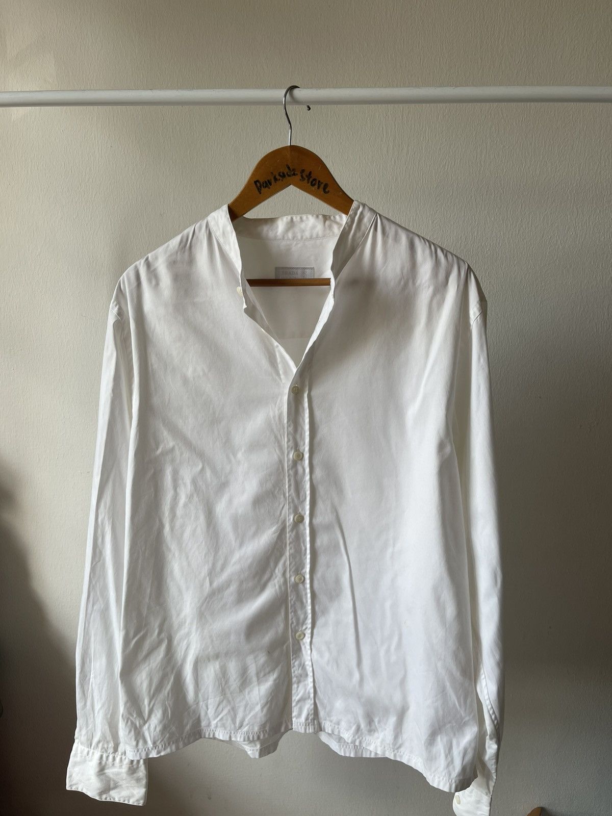 Prada 2000s Prada Stand Collar Shirt Size US L / EU 52-54 / 3 - 1 Thumbnail