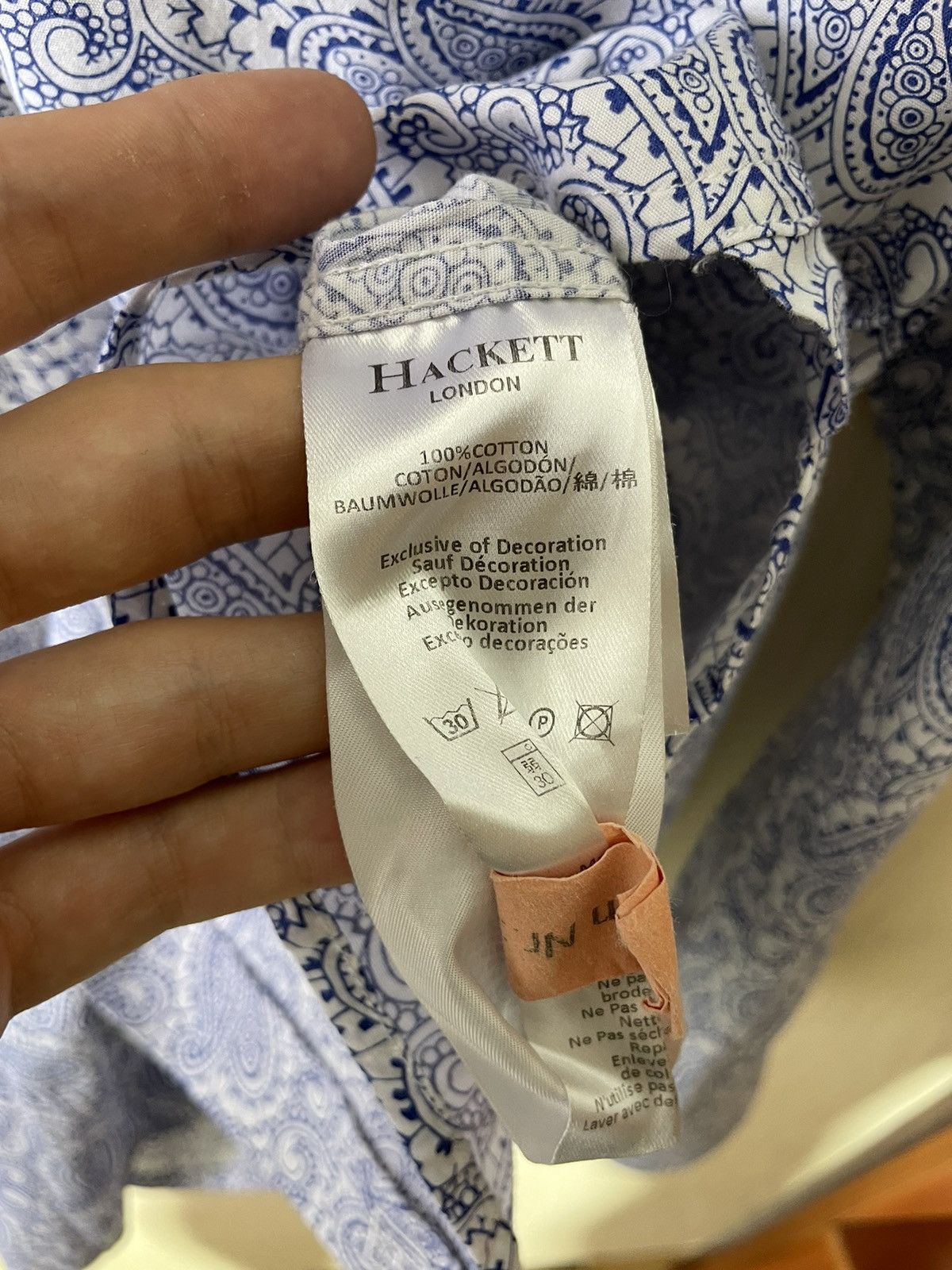 Hackett Hackett London streetwear printed shirt Size US L / EU 52-54 / 3 - 8 Thumbnail