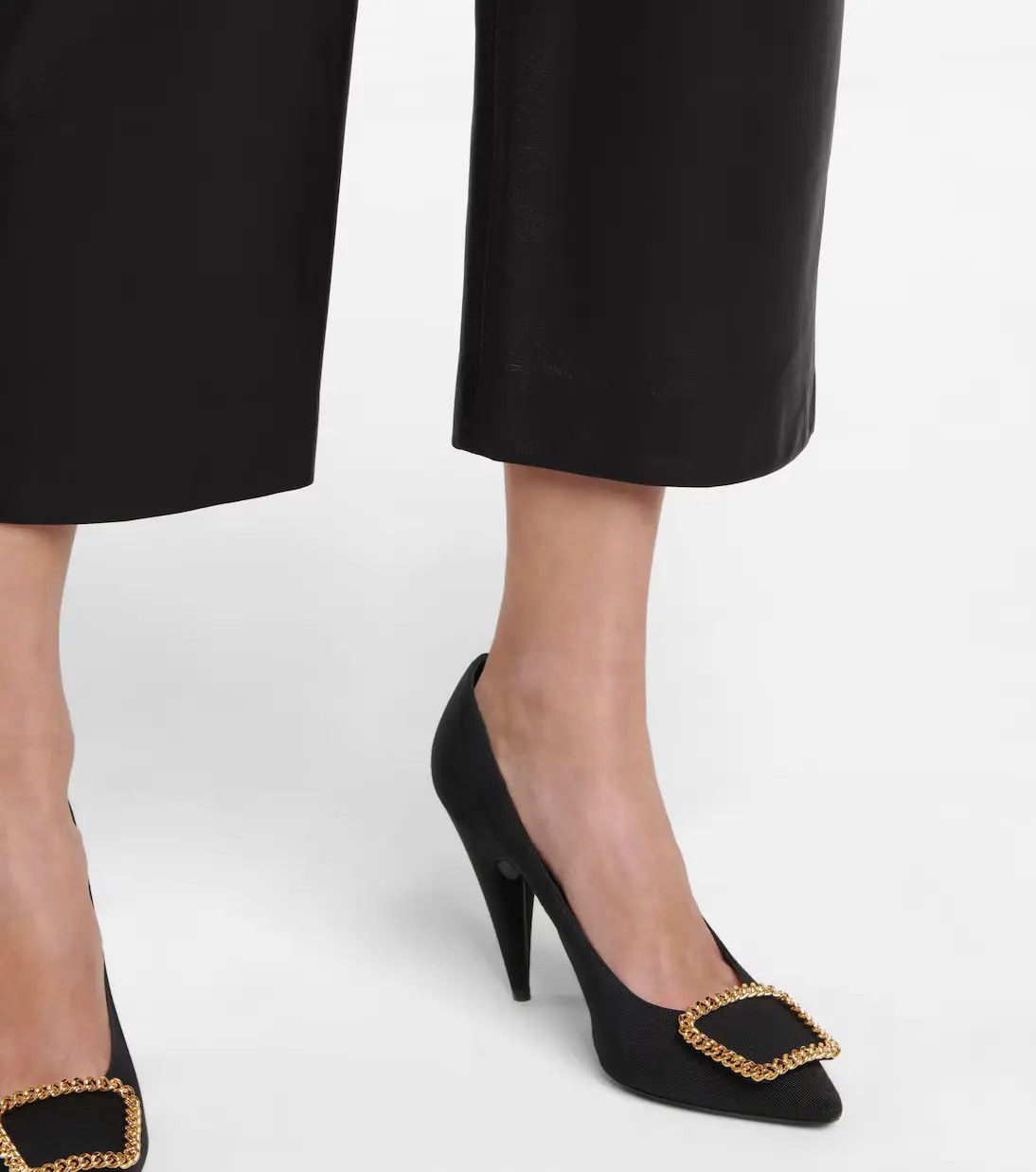 Saint Laurent Paris o1b1hav111224 Pleated Pants in Lambskin in Black Size 30" / US 8 / IT 44 - 5 Thumbnail