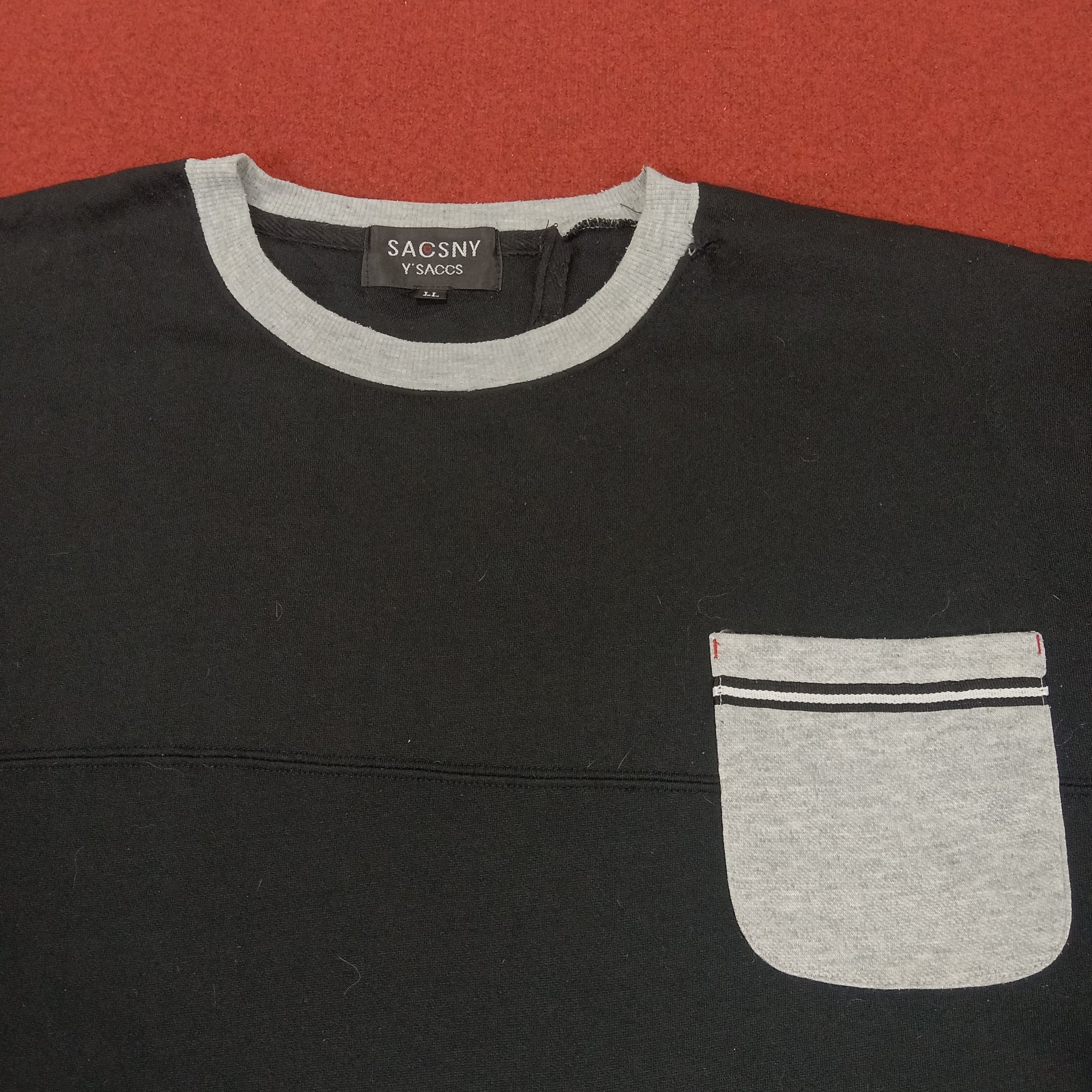 Designer × Vintage SACSNY Y'saccs Yohji Yamamoto Designer Sweatshirt Size US XL / EU 56 / 4 - 2 Thumbnail