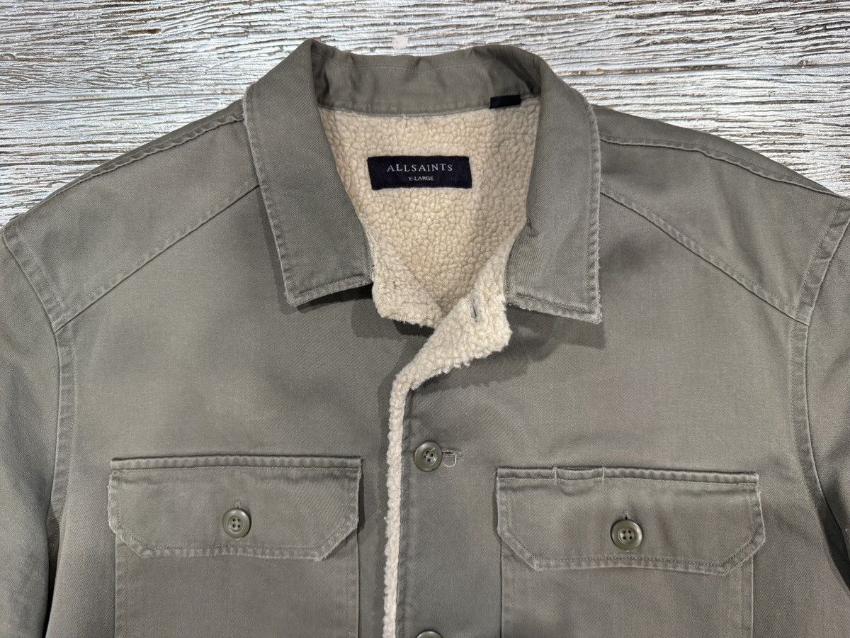 Allsaints Allsaints Fleece-Lined Cotton Overshirt Size US XL / EU 56 / 4 - 4 Thumbnail