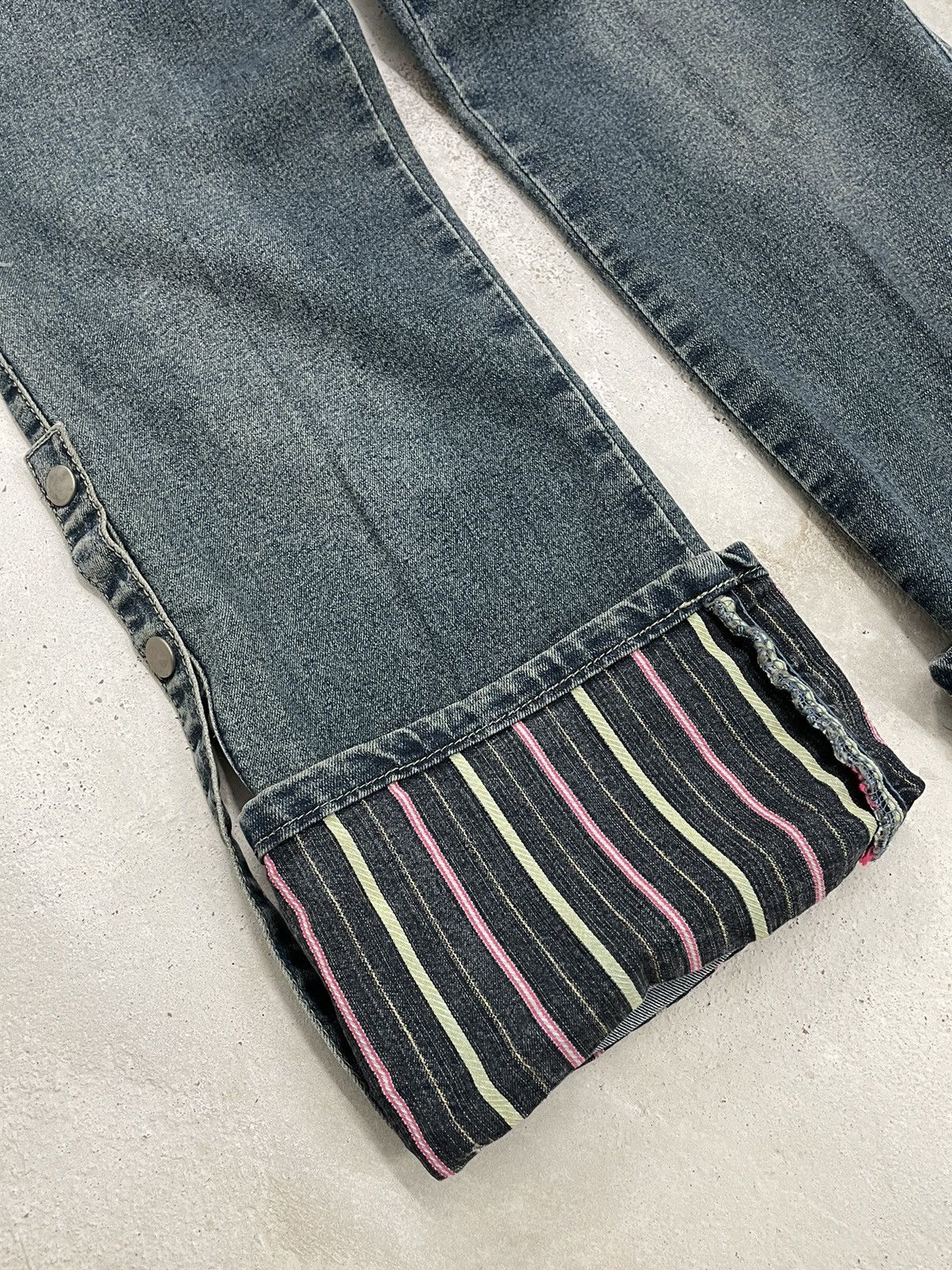 Hysteric Glamour × Japanese Brand Mekeyla Old Vintage Japanese Design 2 Length Seam Pants Size US 26 / EU 42 - 8 Thumbnail