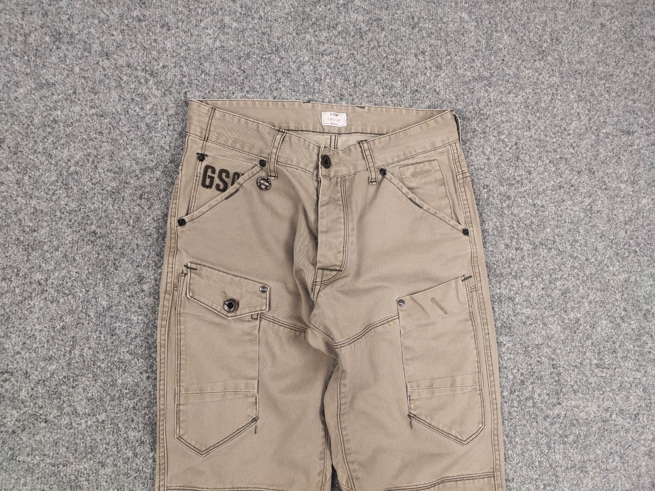 G-Star Vintage g-star raw 3d tapered coj Dark Canvas Cargo Pants Size US 31 - 7 Thumbnail