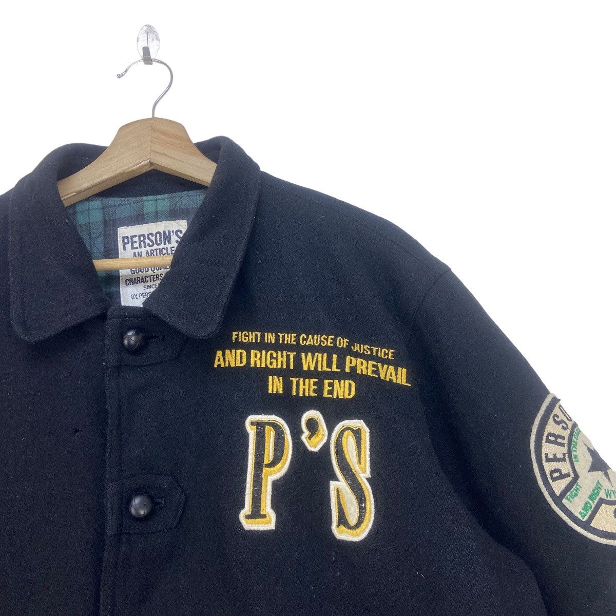 Japanese Brand × PERSON'S × Vintage Person’s Fight in The Cause of Justice Wool Heavy Varsity Size US M / EU 48-50 / 2 - 7 Thumbnail