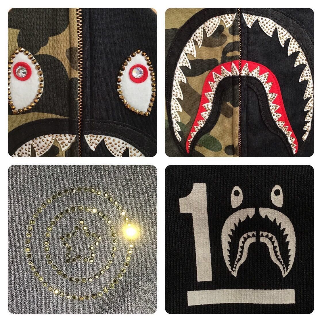 Bape × Swarovski 2014 Swarovski Shark full zip hoodie BAPE a bathing ape Size US S / EU 44-46 / 1 - 4 Thumbnail