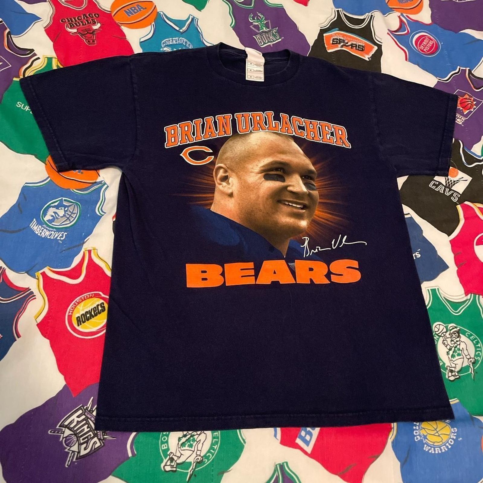 NFL × Vintage Vintage Y2K NFL Brian Urlacher Chicago Bears Super Bowl Tee Size US M / EU 48-50 / 2 - 1 Thumbnail