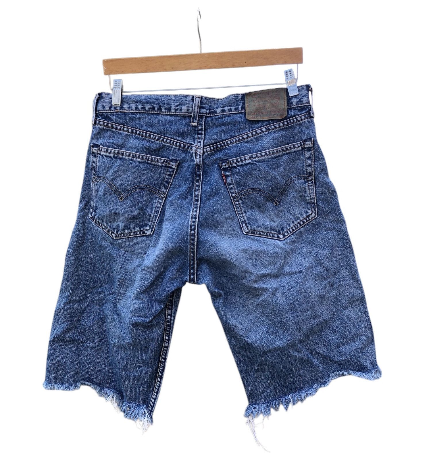 Levi's × Levi's Vintage Clothing Vintage Distressed Levis 503 Selvedge Cut Off Men Denim Size US 32 / EU 48 - 2 Thumbnail