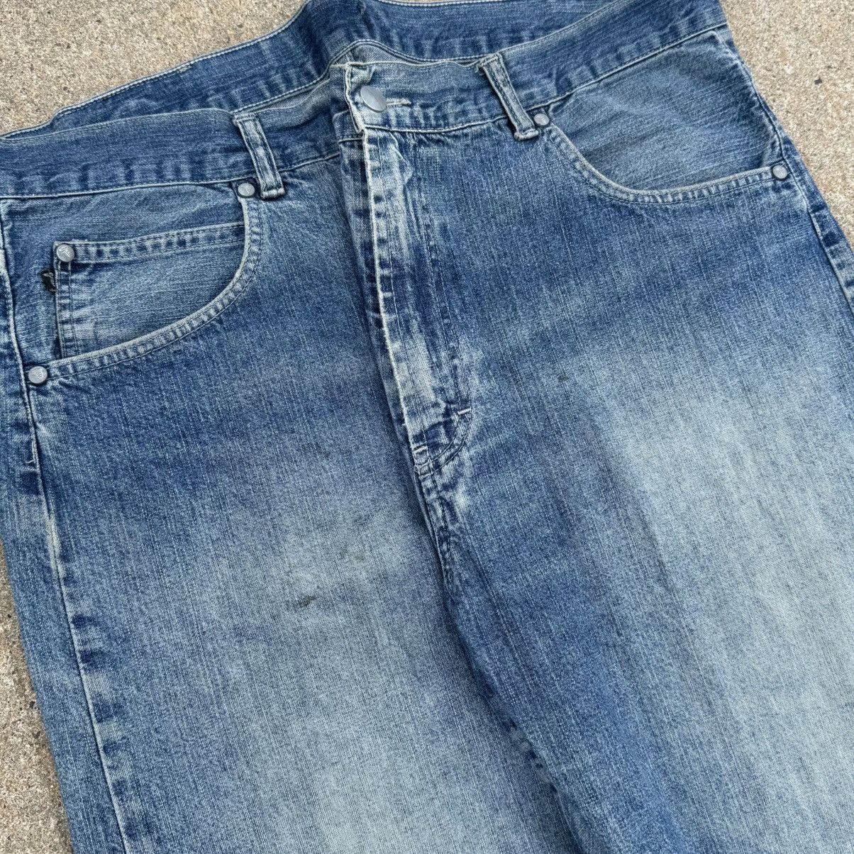 Trussardi Vintage 90’s Trussardi Distressed Faded Blue Baggy Jeans Size US 38 / EU 54 - 4 Thumbnail