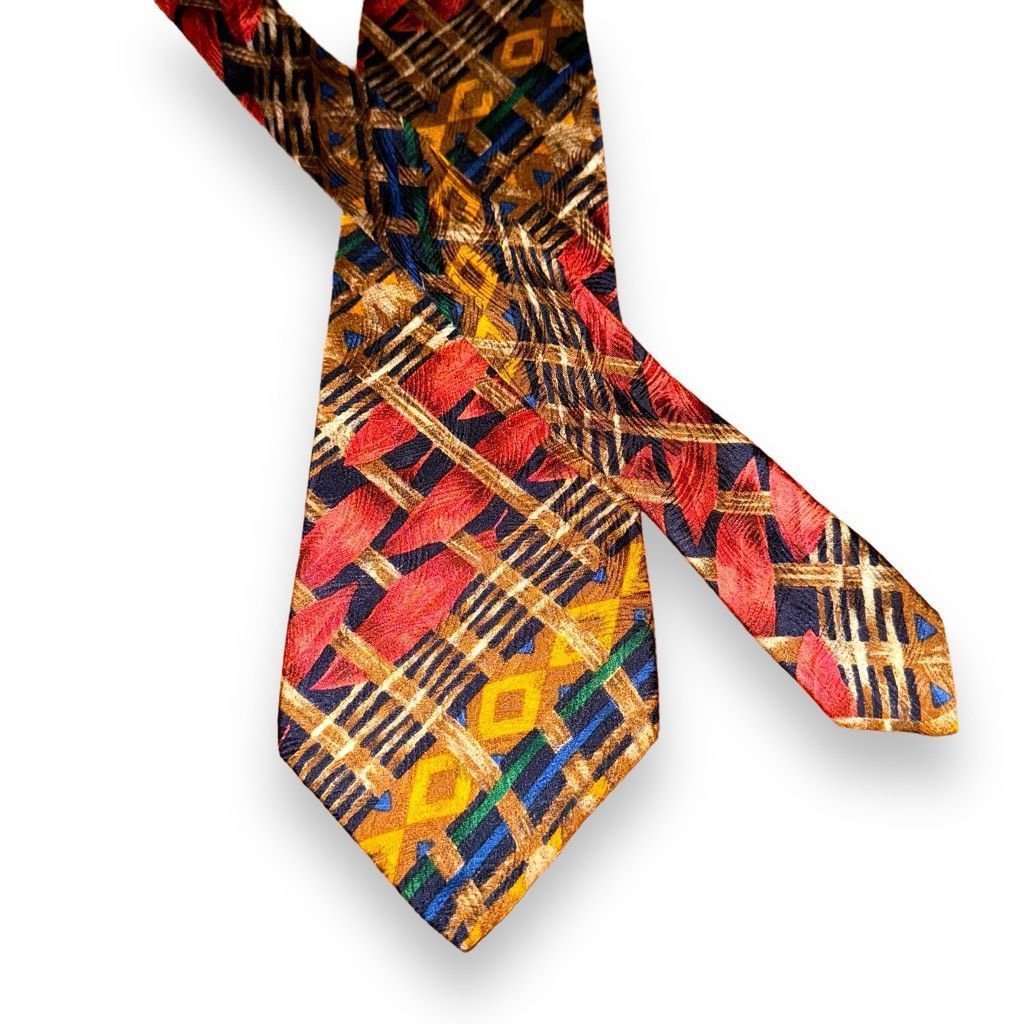 Karl Lagerfeld Richel Abstract Art Handmade in Spain 100% Silk Neck Tie Size ONE SIZE - 1 Thumbnail