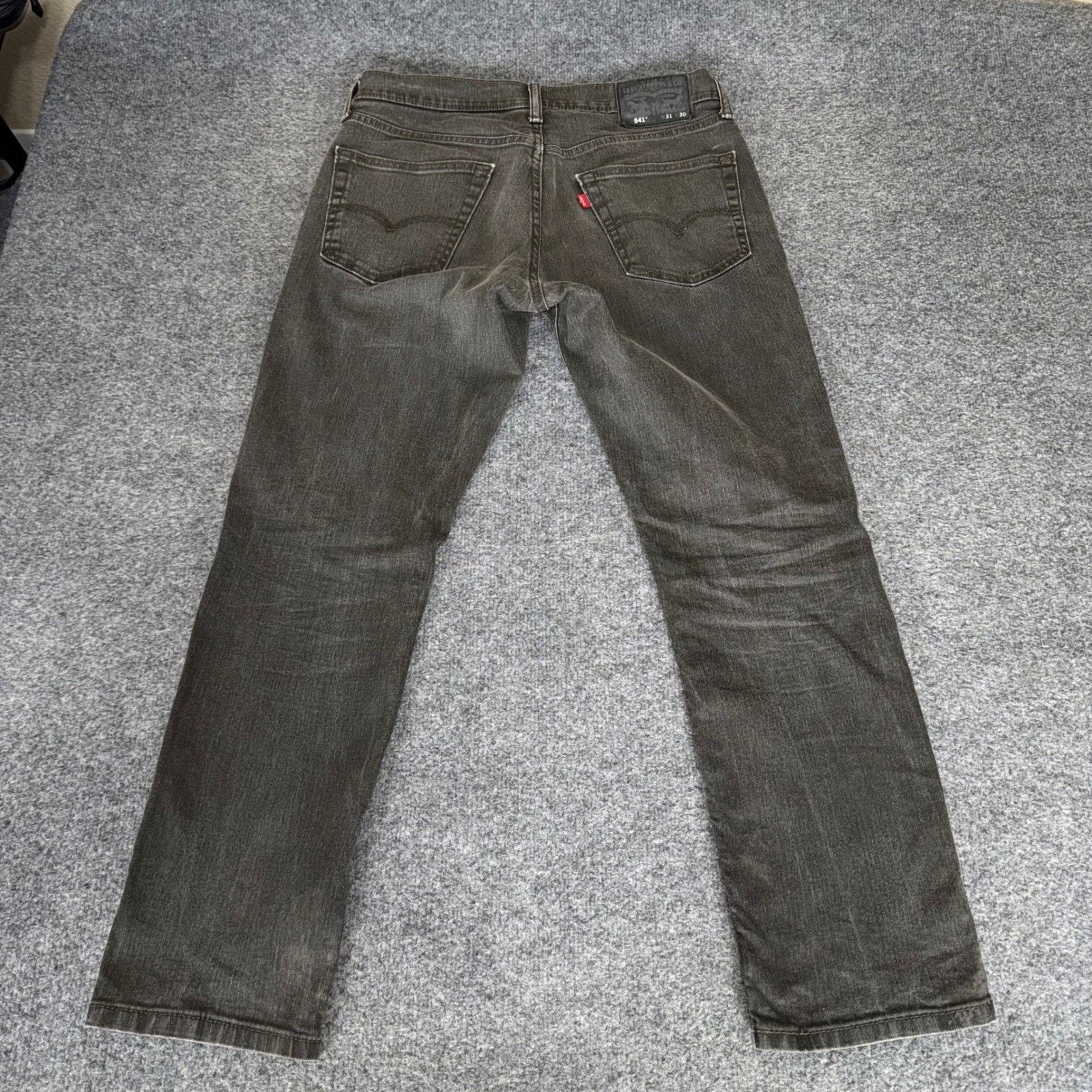 Levi's Levis 541 Athletic Taper Mens 31x30 Black Stretch Jeans Size US 31 - 6 Thumbnail