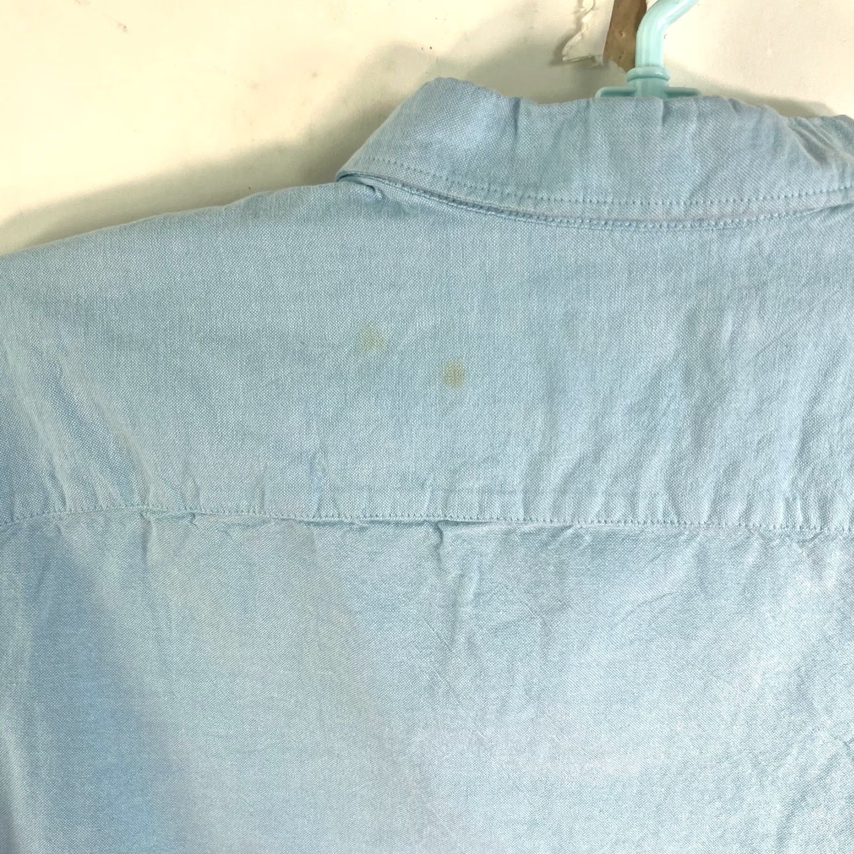 George GEORGE Button-Down Shirt Mens 2XL Blue Cotton Pockets Classic Size US XXL / EU 58 / 5 - 6 Thumbnail