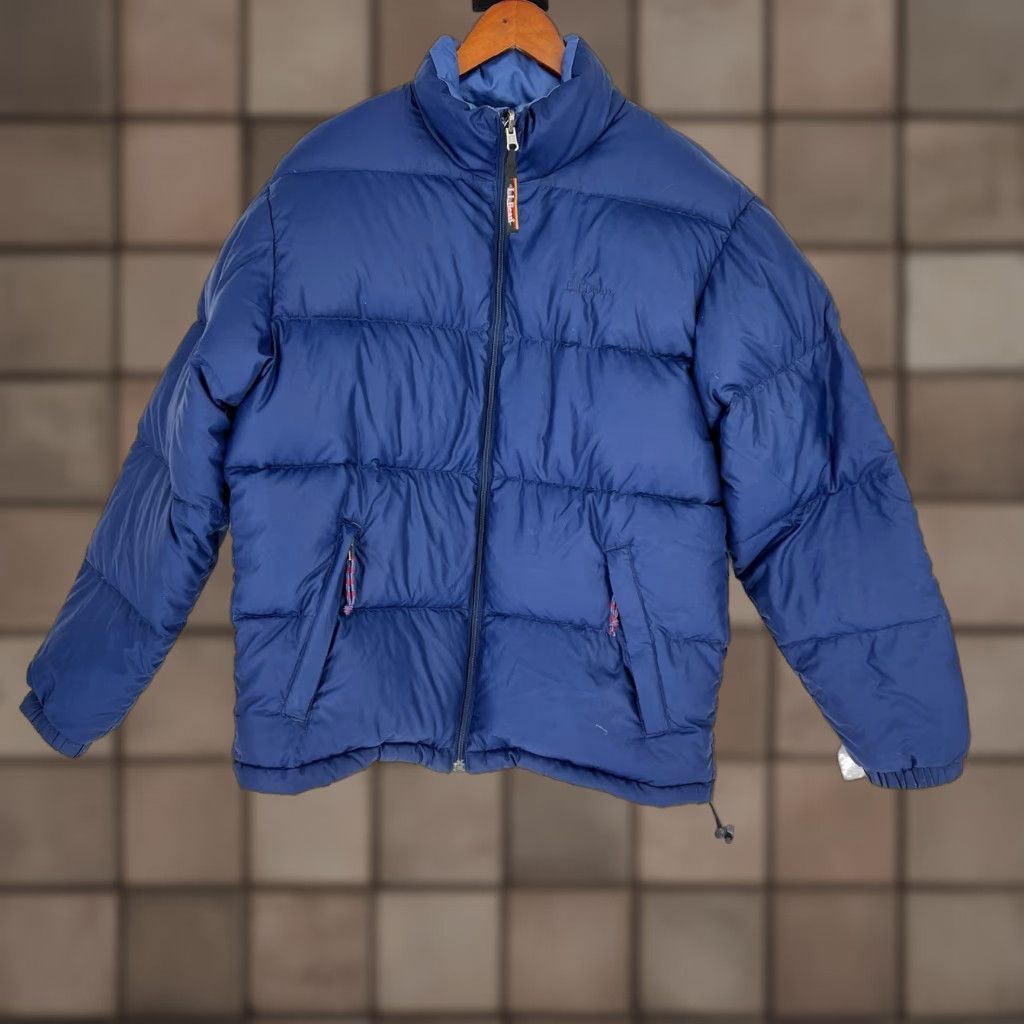 Vintage LL Bean Jacket Mens Small Blue Puffer Goose Down Insulated Zip Outdoor Regular Stand-Up Collar Pockets Full Zip 0 VC64 Size US S / EU 44-46 / 1 - 1 Thumbnail
