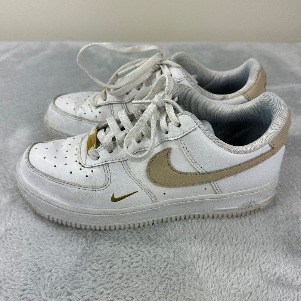 Nike Nike Air Force 1 Essential White Beige Women’s Size 7.5 US Size US 7.5 / IT 37.5 - 3 Thumbnail