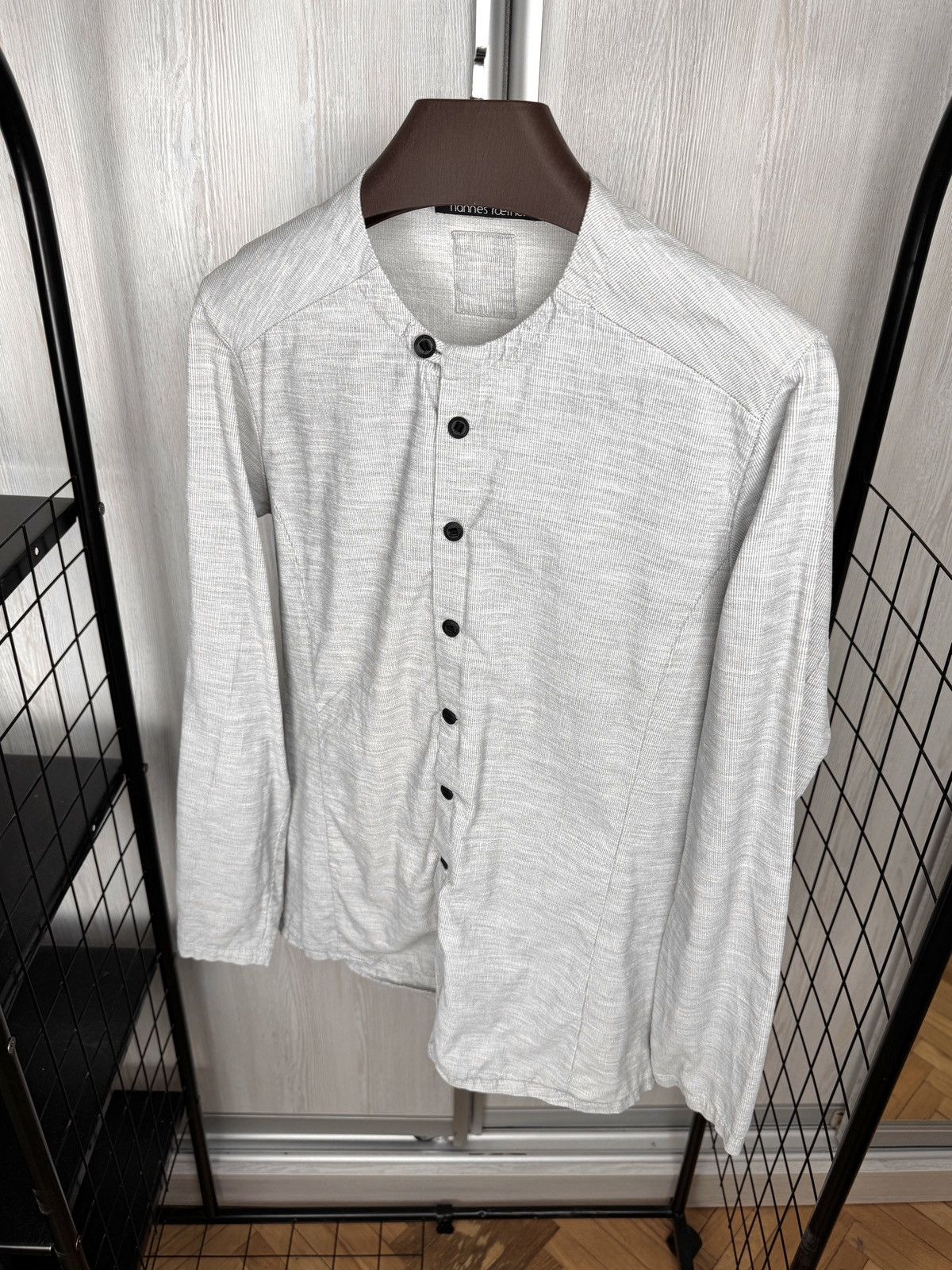 hannes roether hannes roether grey corduroy avant garde japanese shirt sz M Size US M / EU 48-50 / 2 - 6 Thumbnail