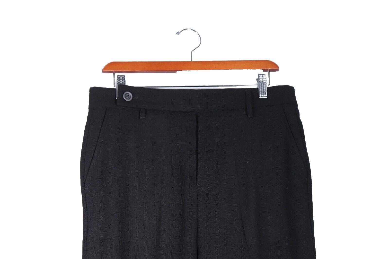 Rick Owens Rick Owens Women's Size 6 Black Cropped Wool Trousers Pants Size 28" / US 6 / IT 42 - 3 Thumbnail