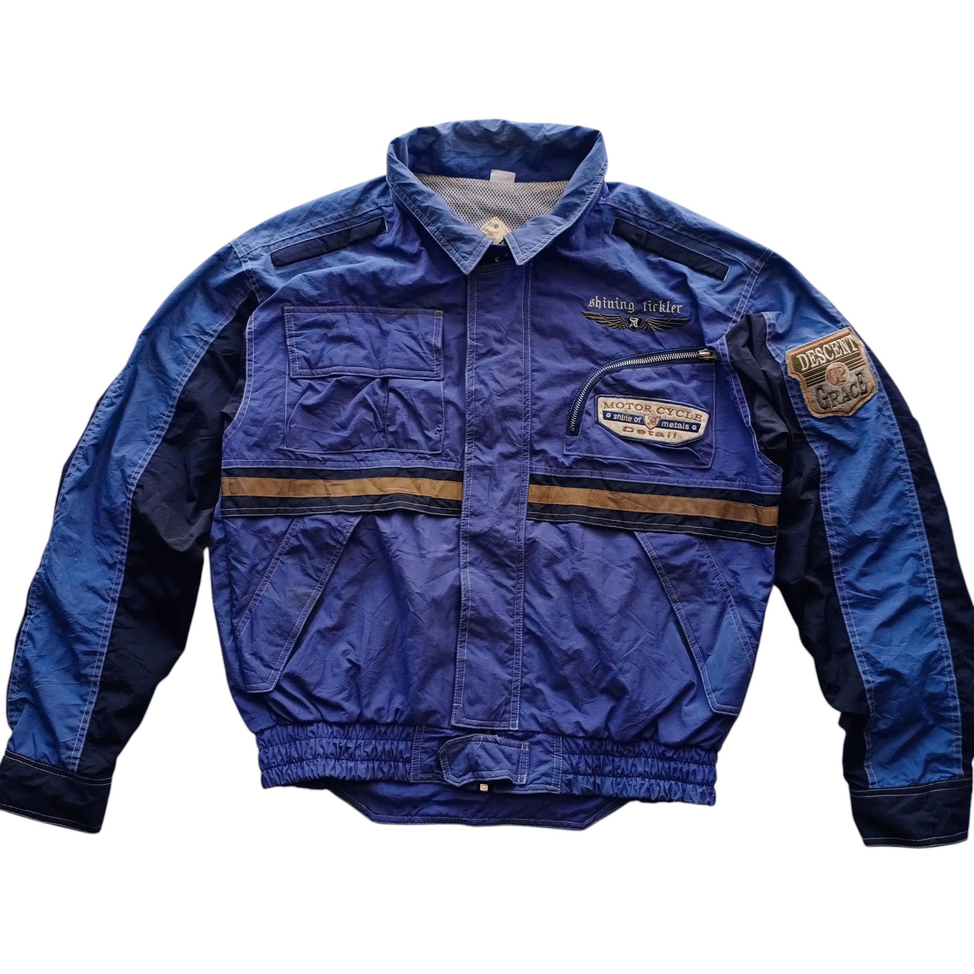 Japanese Brand × Yamaha Vintage Yamaha Shining Tickler Motorcycle Jacket Honda Bell Size US L / EU 52-54 / 3 - 2 Thumbnail