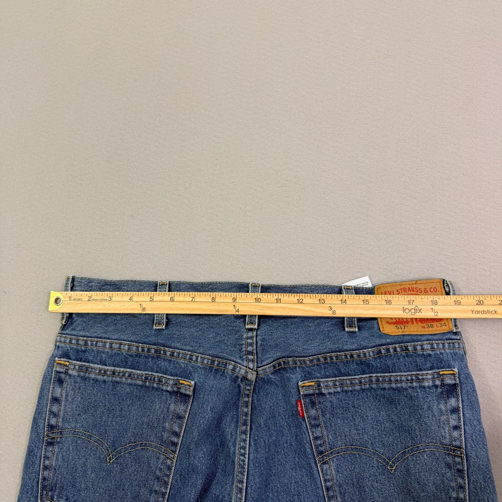Levi's Levis 517 Boot Cut Jeans Men's 38x34 Blue Denim Western Size US 38 / EU 54 - 9 Thumbnail
