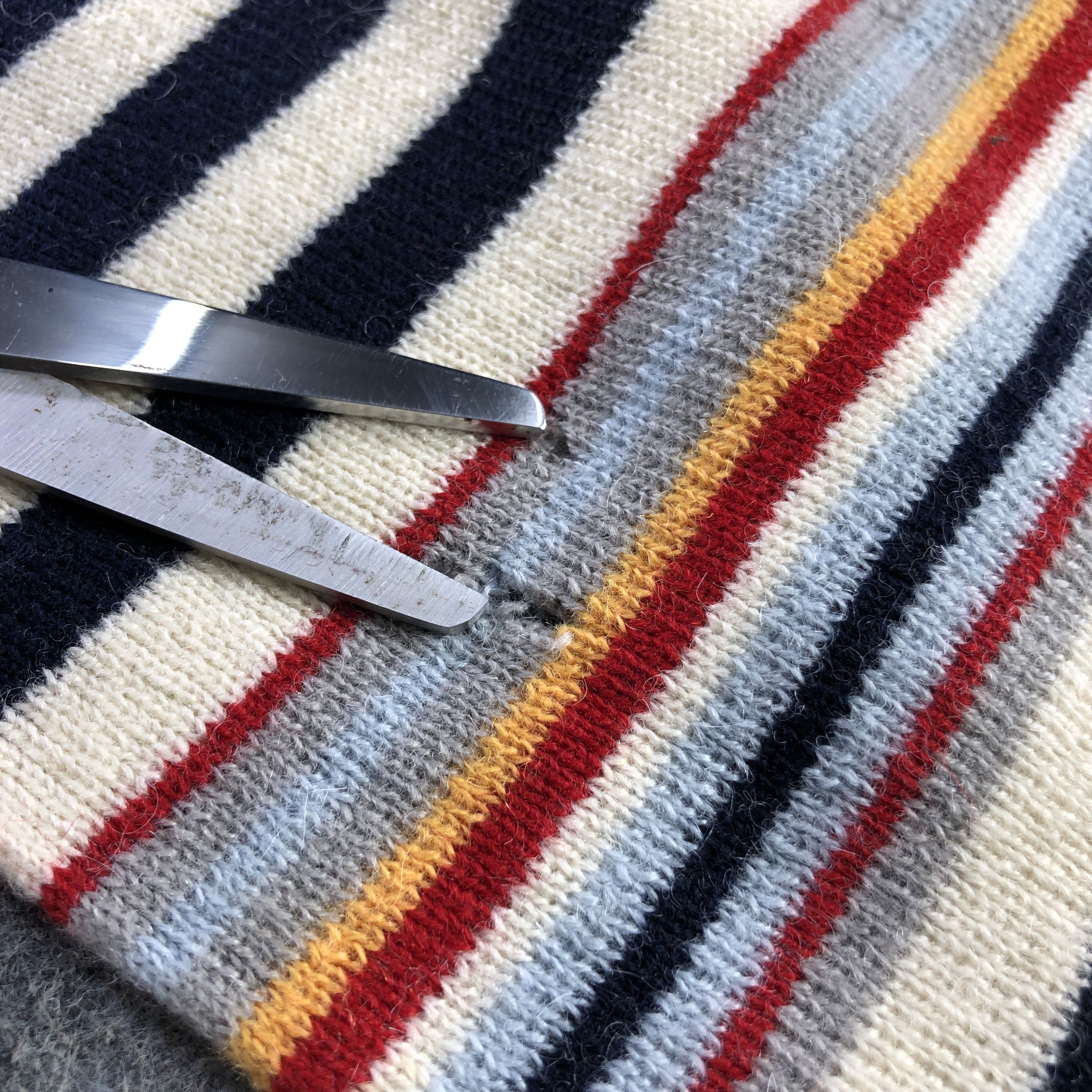 Courreges Courreges Striped Wool Scarf Muffler V2956 Size ONE SIZE - 9 Thumbnail