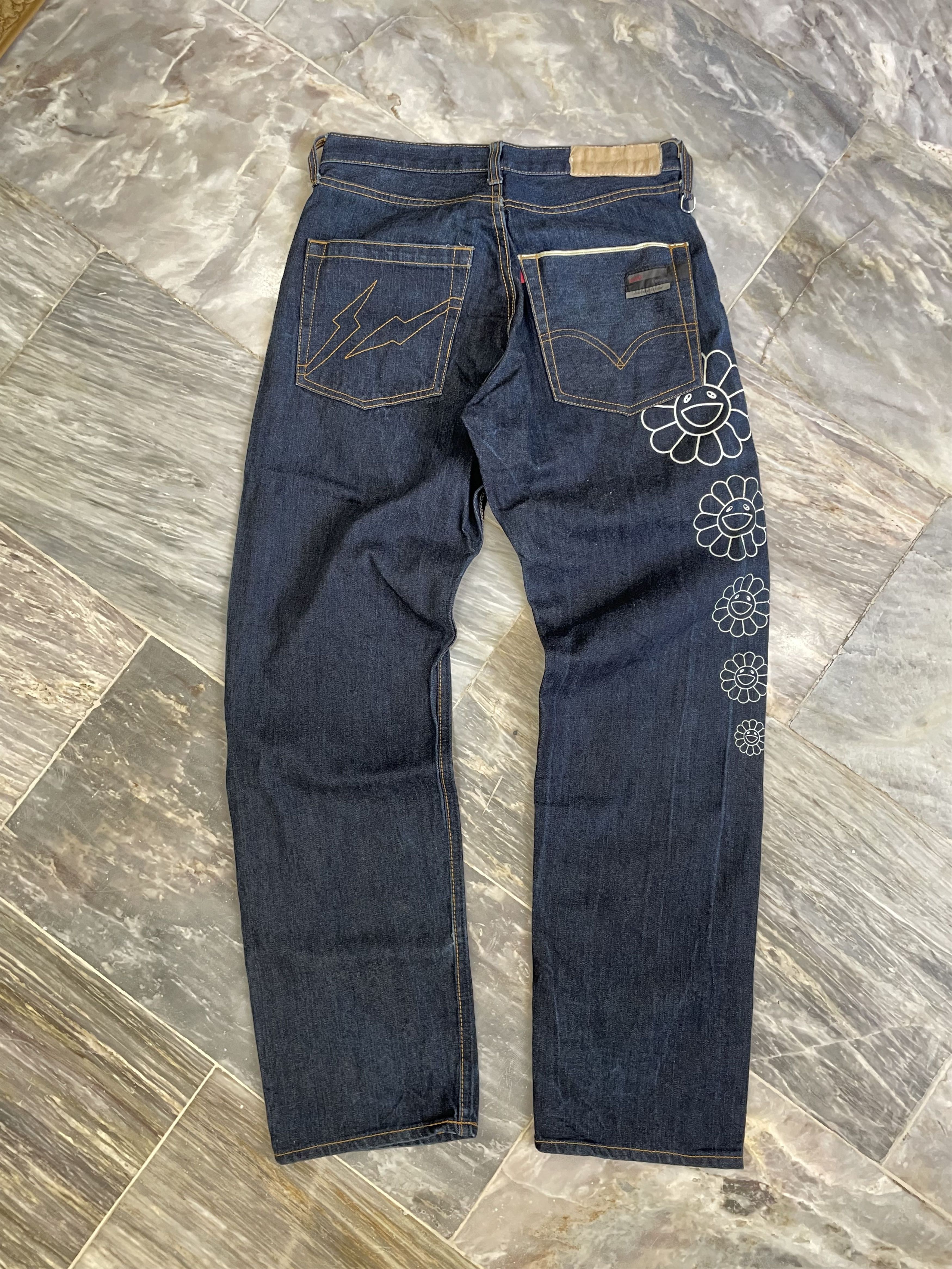 Takashi Murakami Takashi Murakami full print Japanese denim