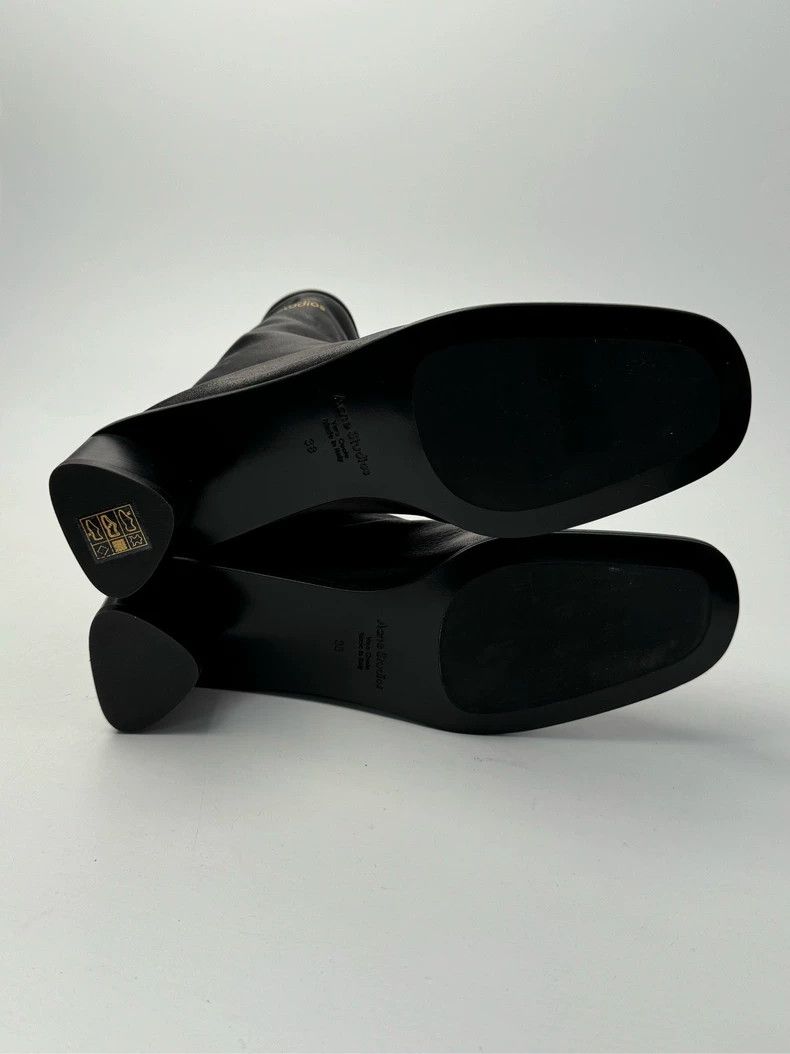 Acne Studios Acne Studios black leather shoes Size US 7.5 / IT 37.5 - 4 Thumbnail