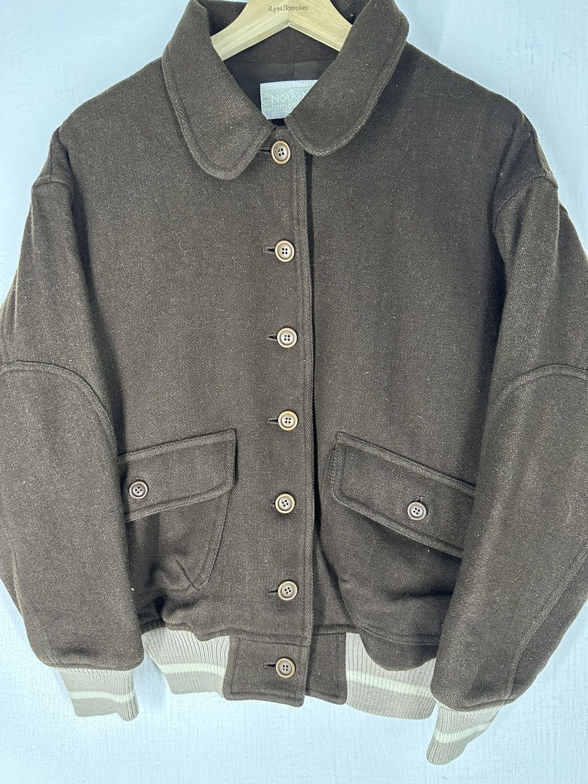 Vintage Vintage 90’s Nougat Sugar Co. LTD Varsity Wool Jacket Size US M / EU 48-50 / 2 - 7 Thumbnail