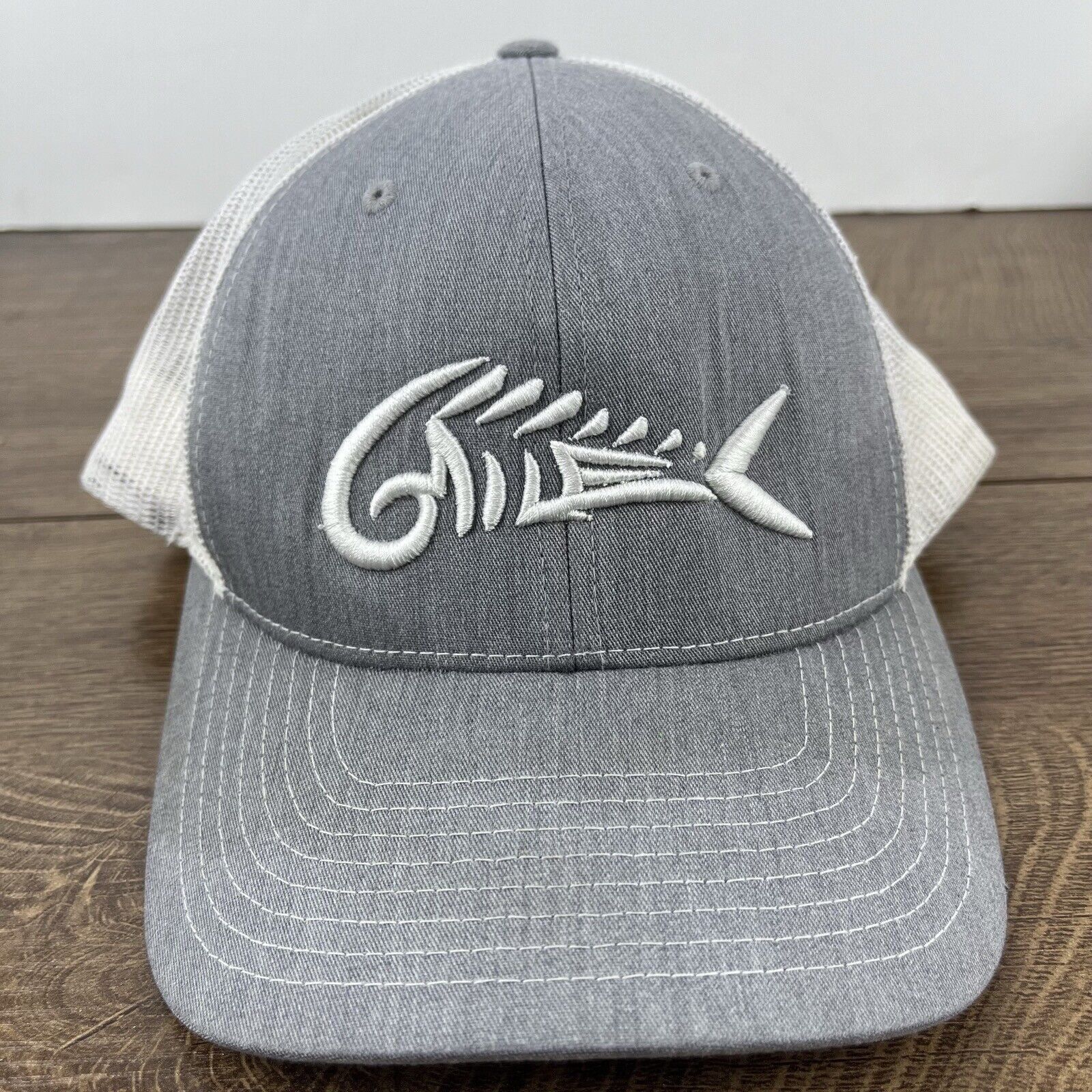 Other Fish Skeleton Hat Fish Skull Snapback Hat Gray Adjustable Ha Size ONE SIZE - 3 Thumbnail