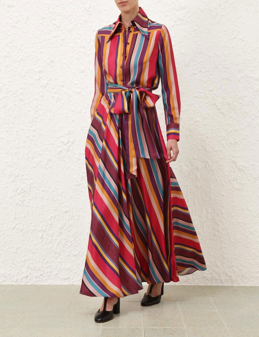 Zimmermann oc11z0825 Pavilion Maxi Wrap Skirt in Multicolor Size 34" / US 12 / IT 48 - 2 Thumbnail