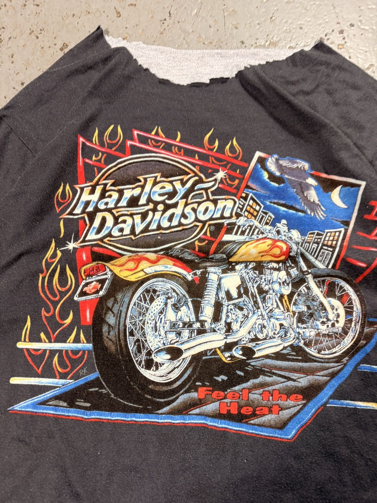 Harley Davidson Insane Distressed Harley Davidson Graphic Tee Size US L / EU 52-54 / 3 - 2 Thumbnail
