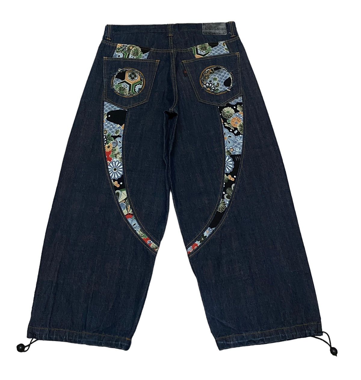 image of If Six Was Nine x Vintage Juvenile Delinquent X Japan Blue Baggy Jeans 2000S in Denim (Size 36)