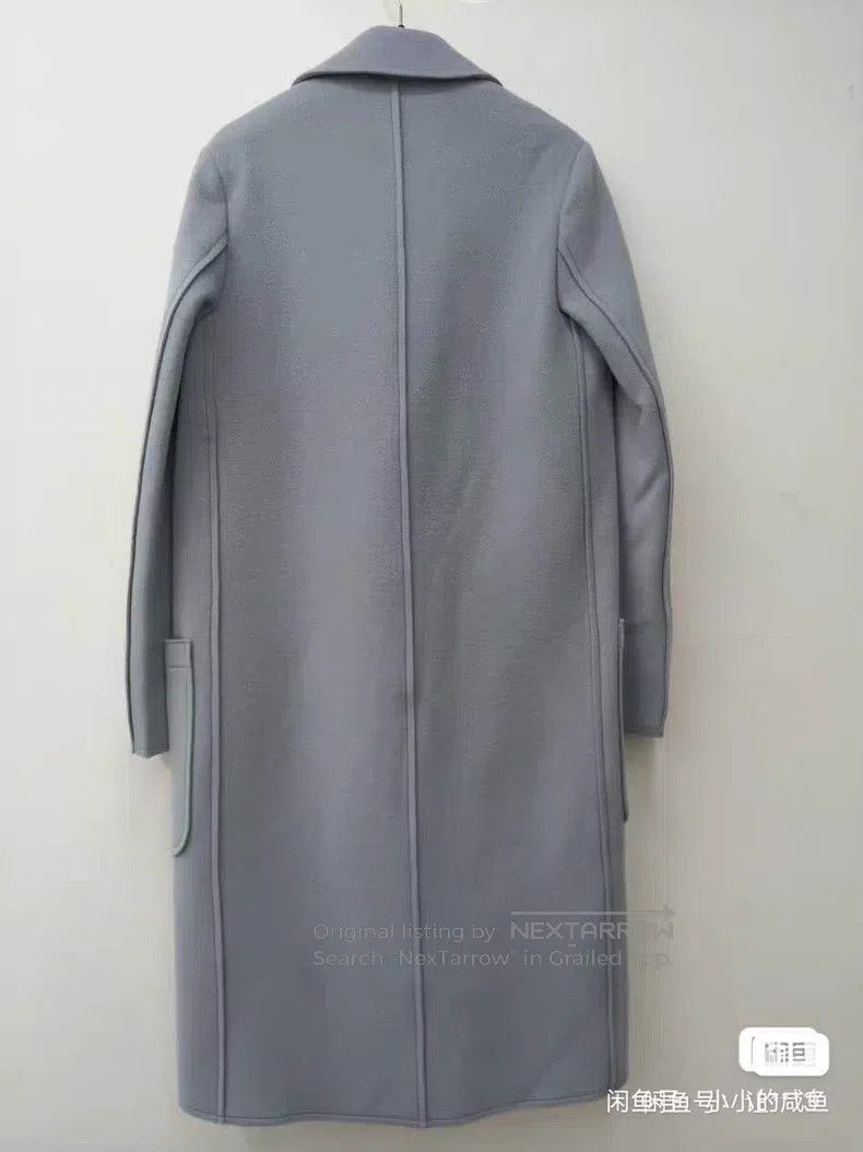 Helmut Lang Helmut Lang Cashmere Coat, Light Blue Size S / US 4 / IT 40 - 2 Thumbnail