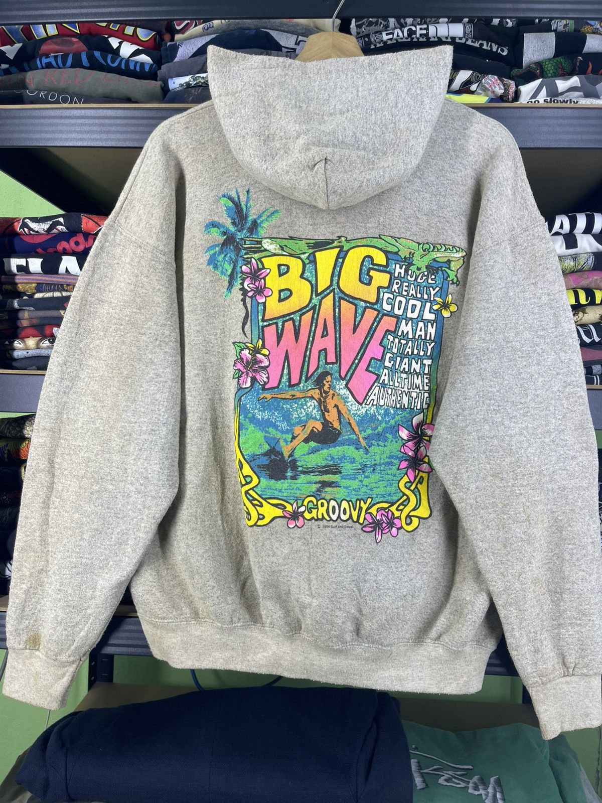 Sun Surf Vintage 94's Surf and Sweat Big Wave Hoodie Size US L / EU 52-54 / 3 - 10 Thumbnail
