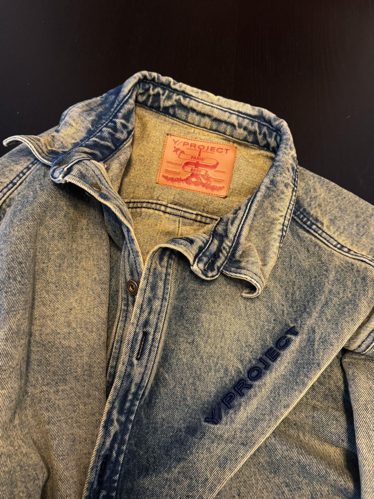 Y/Project Y/PROJECT Beige Pinched Denim Shirt Size US XXL / EU 58 / 5 - 2 Thumbnail