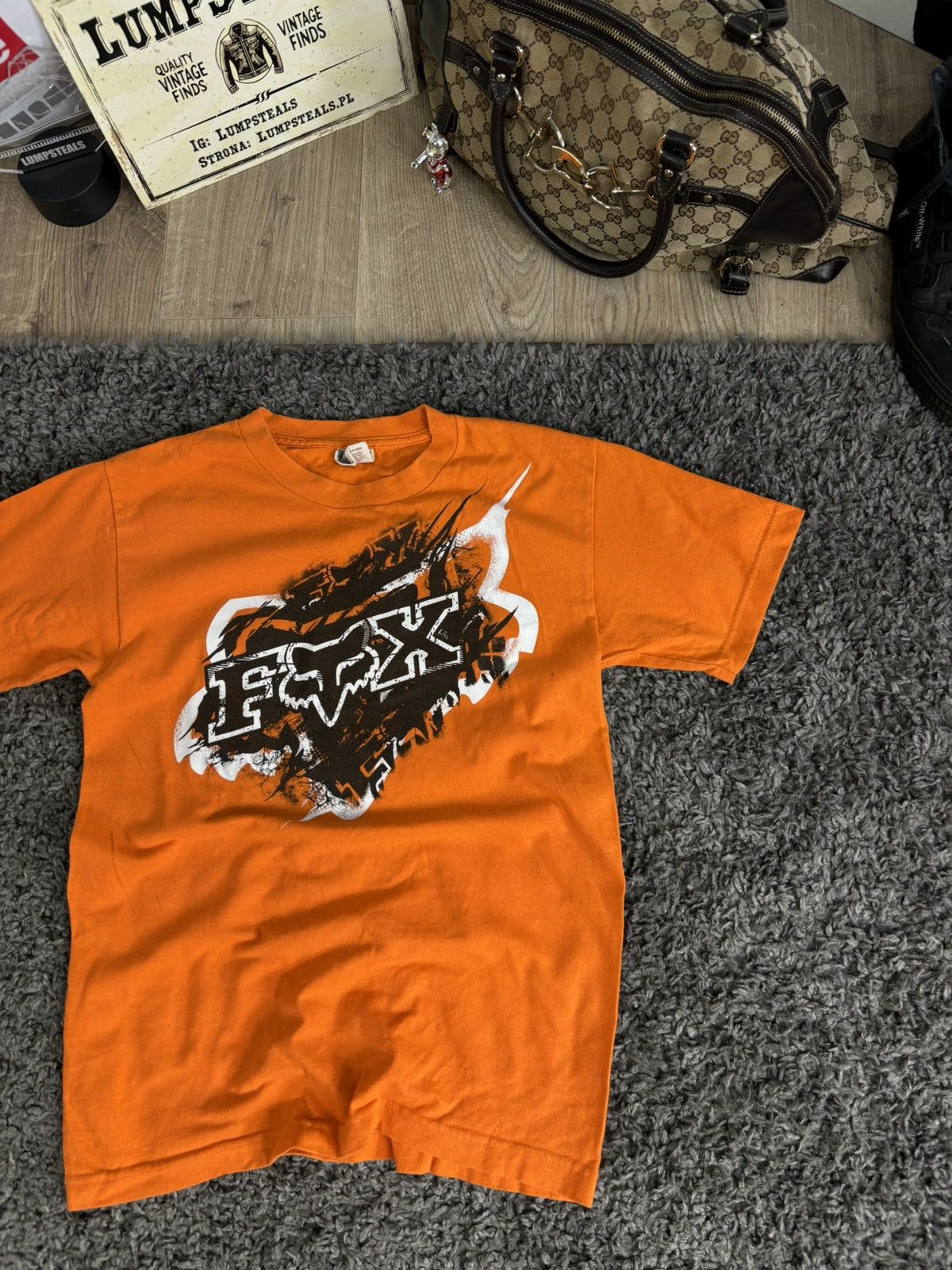 Affliction × Fox Racing × Vintage Crazy Y2K Fox Racing Tee Grunge Skater Affliction Hip Hop Size US S / EU 44-46 / 1 - 1 Thumbnail