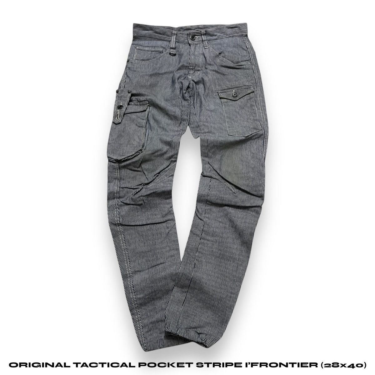 Japanese Brand ORIGINAL TACTICAL POCKET STRIPE l'FRONTIER (28×40) Size US 28 / EU 44 - 1 Thumbnail