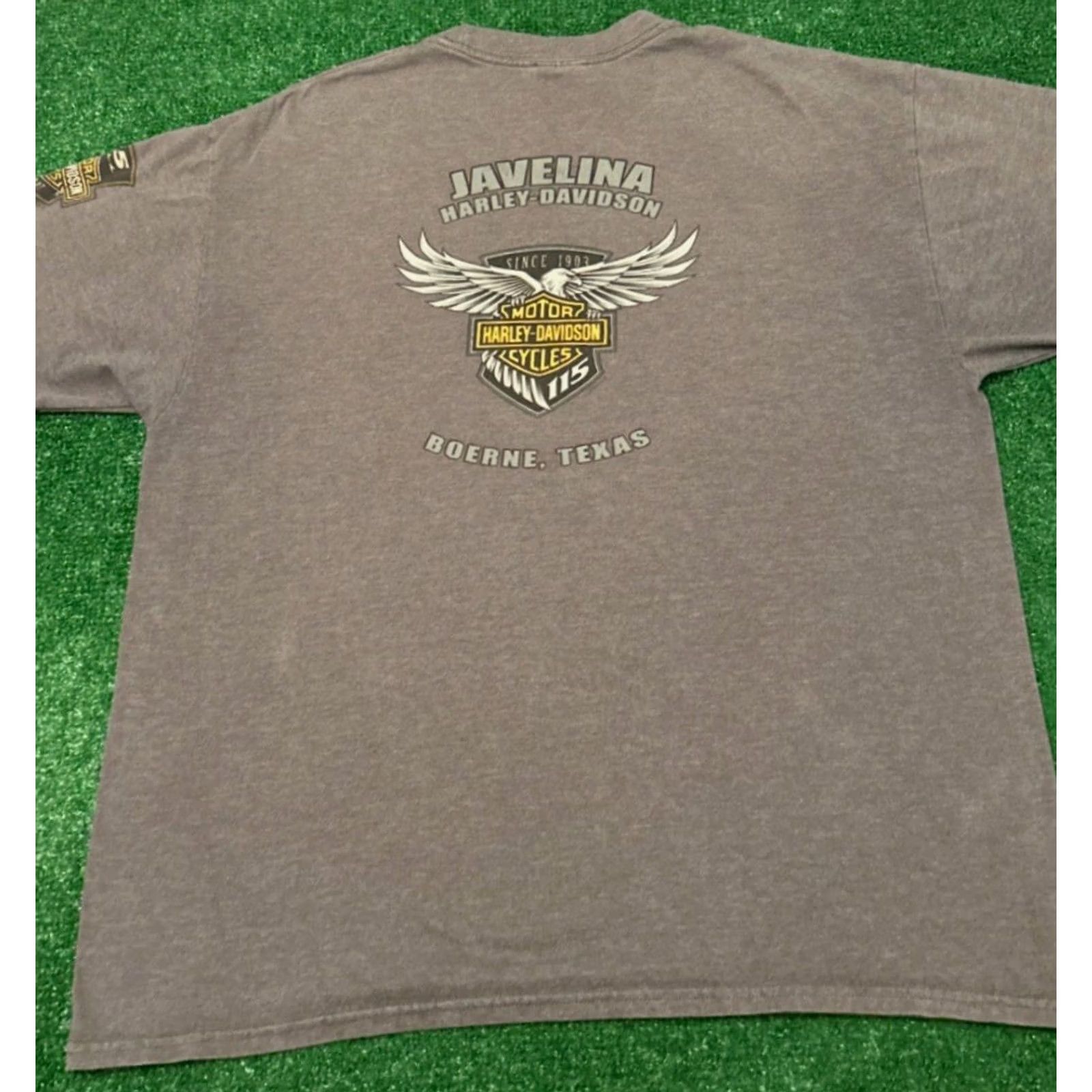 Harley Davidson VTG Harley Davidson 115 Years Anniversary Texas Skull 2017 Y2K Shirt XL Mens Size US XL / EU 56 / 4 - 2 Thumbnail