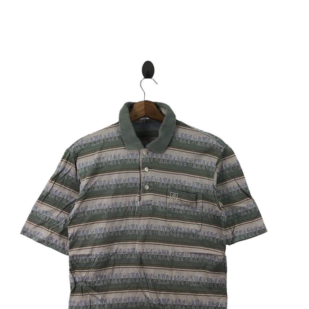Vintage Vintage ST. CATHERINES Monogram Polo Tee Shirt Top Golf AOP Size US M / EU 48-50 / 2 - 3 Thumbnail