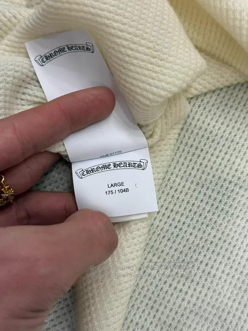 Chrome Hearts CHROME HEARTS Size L Beige Henry Neck Waffle Seven-Eighths Size US L / EU 52-54 / 3 - 5 Thumbnail