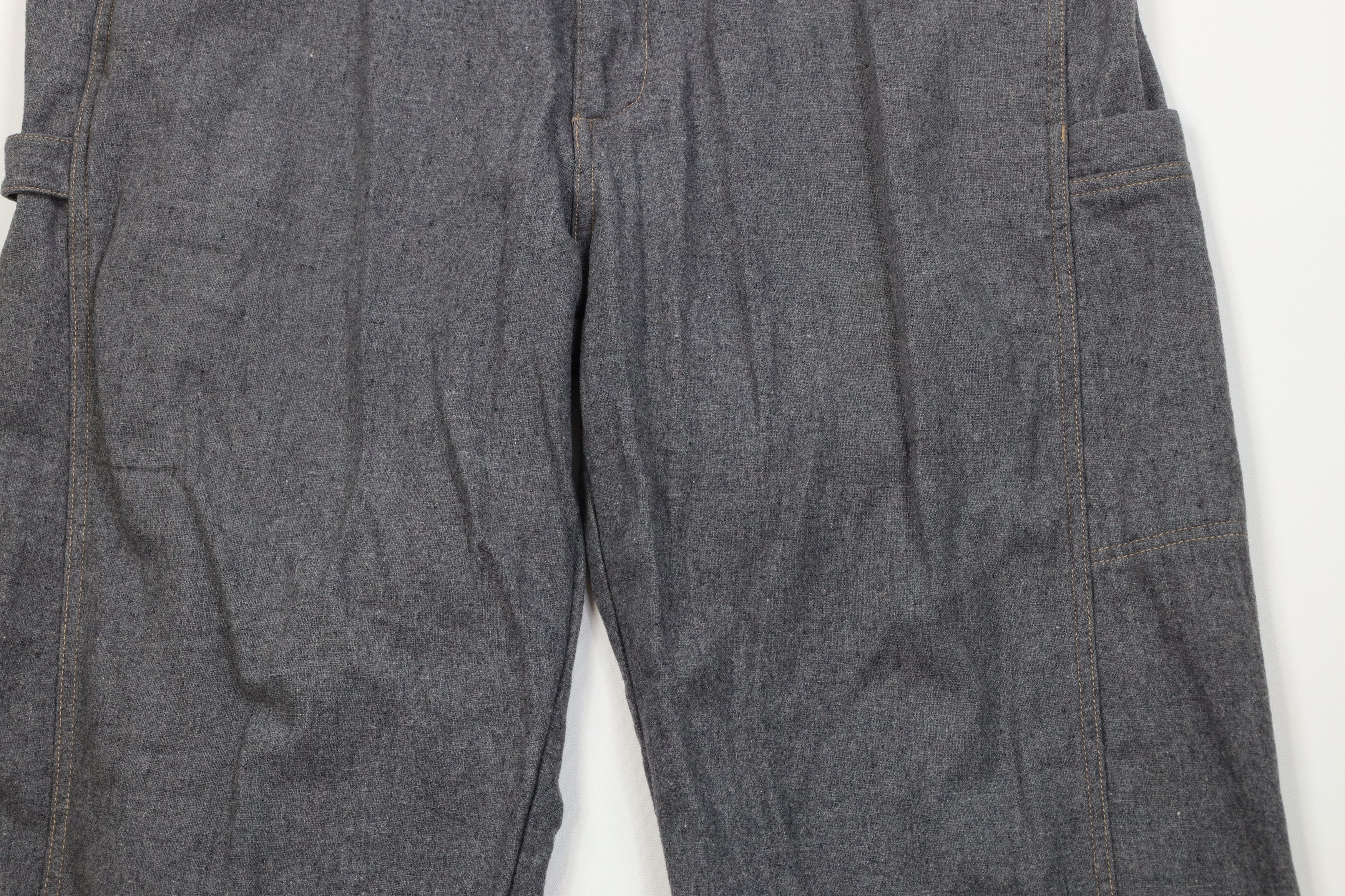 Vintage Vintage 90s Streetwear Gabardine Baggy Wide Leg Pants Gray Size US 38 / EU 54 - 3 Thumbnail
