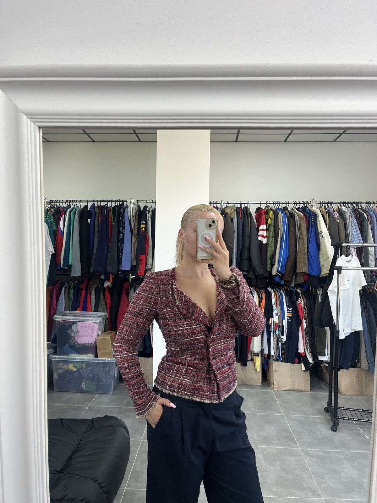 Isabel Marant Etoile Isabel Marant Etolie Tweed Boucle Women Blazer Jacket Size S / US 4 / IT 40 - 2 Thumbnail