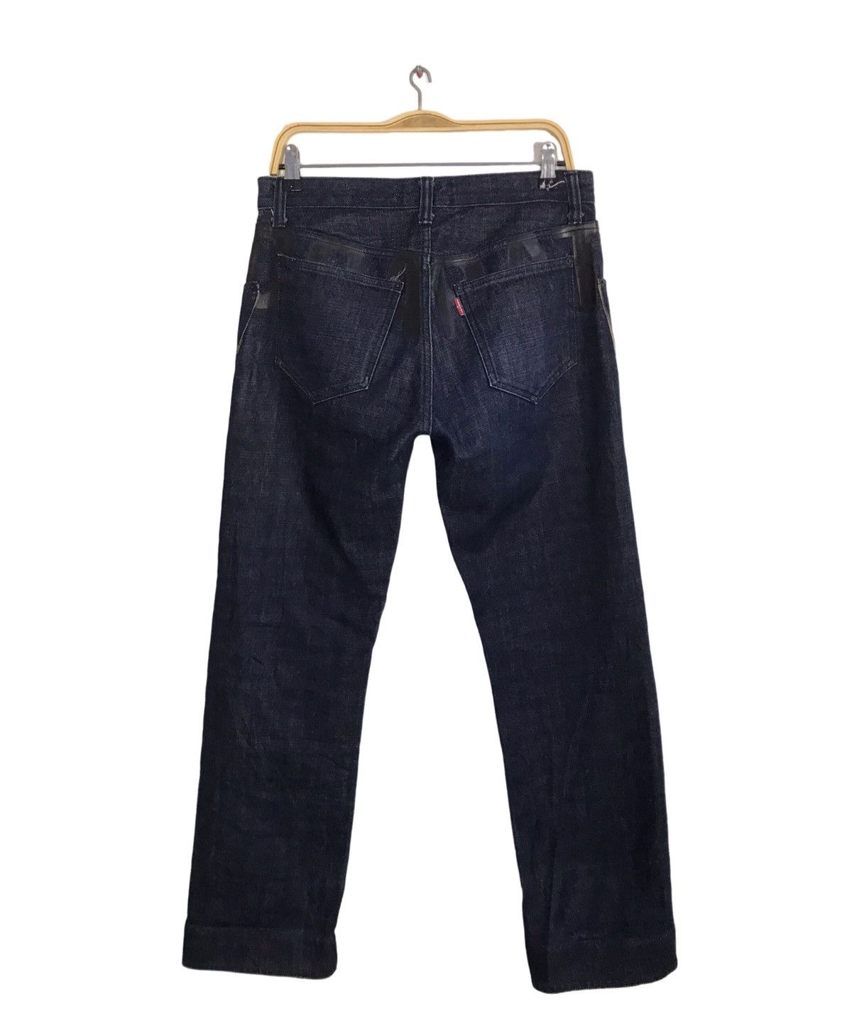 Japanese Brand Hype Doarat Babylon Dark Indigo Denim Jean Pants Printed Size US 32 / EU 48 - 2 Thumbnail