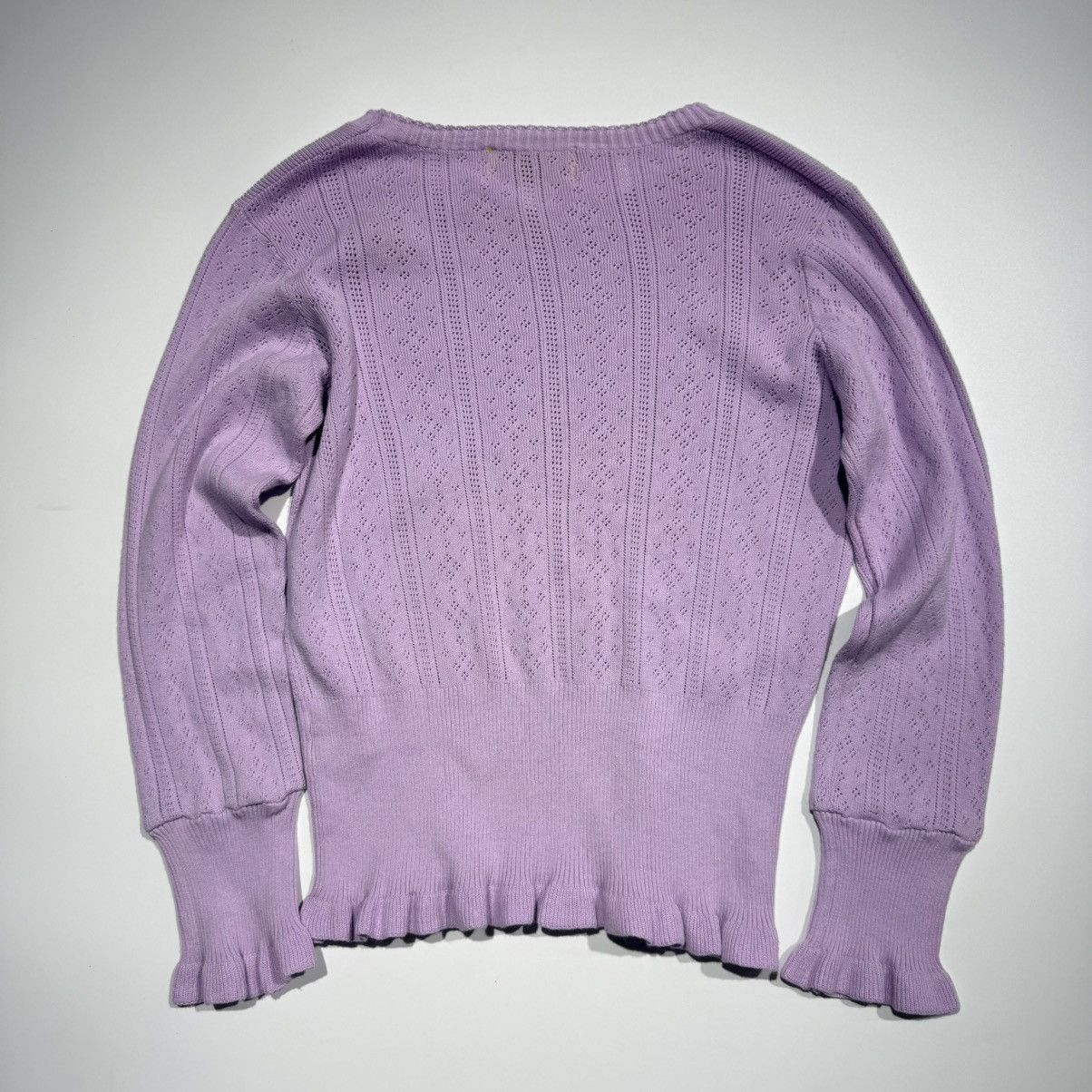 Hysteric Glamour Hysteric Glamour Triple Cherry Embroidered Ruffle Knit Size ONE SIZE - 9 Thumbnail