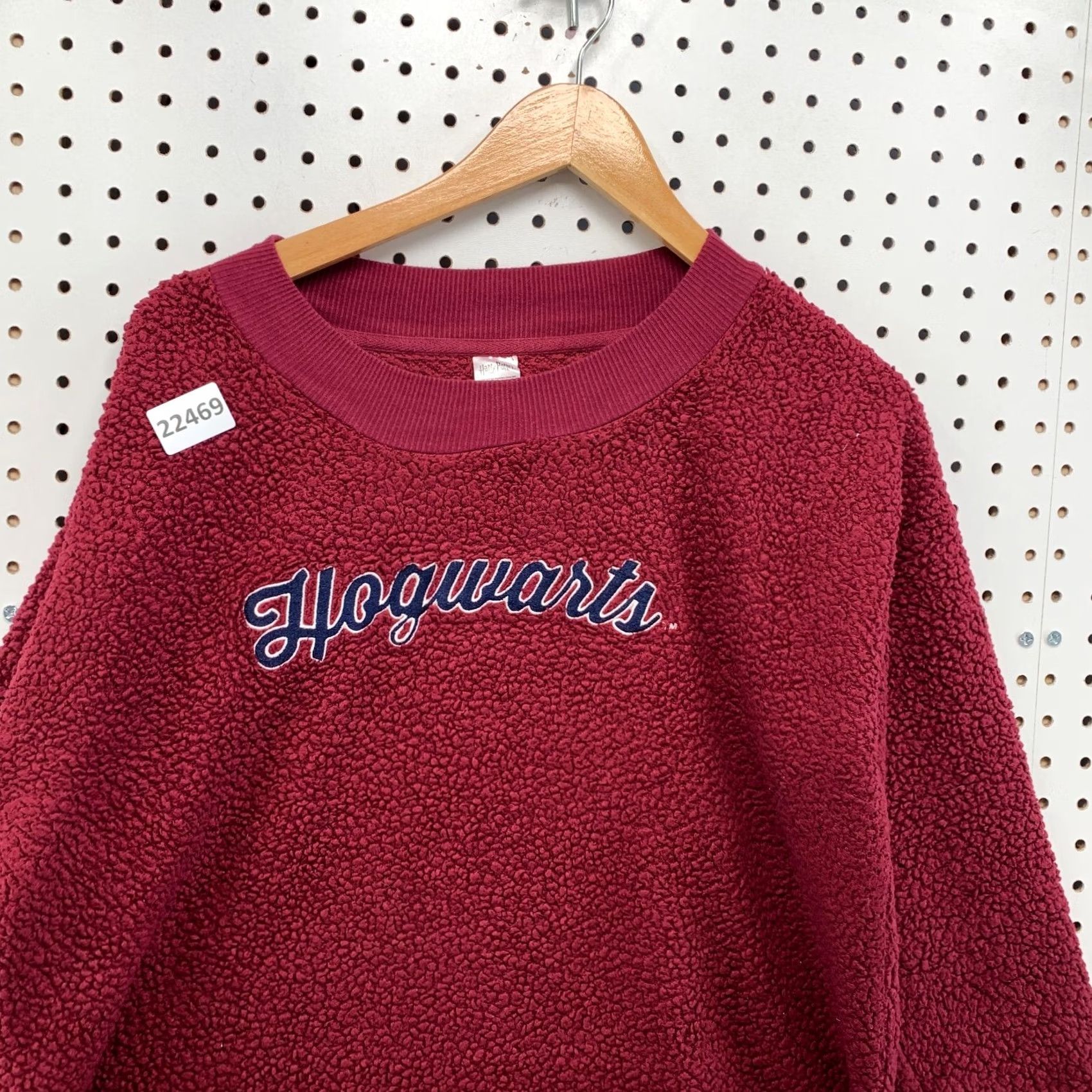 Vintage Harry Potter Shirt Womens XL Red Hogwarts Sherpa Sleepwear Sweatshirt Maroon 5x23 Size XL / US 12-14 / IT 48-50 - 2 Thumbnail