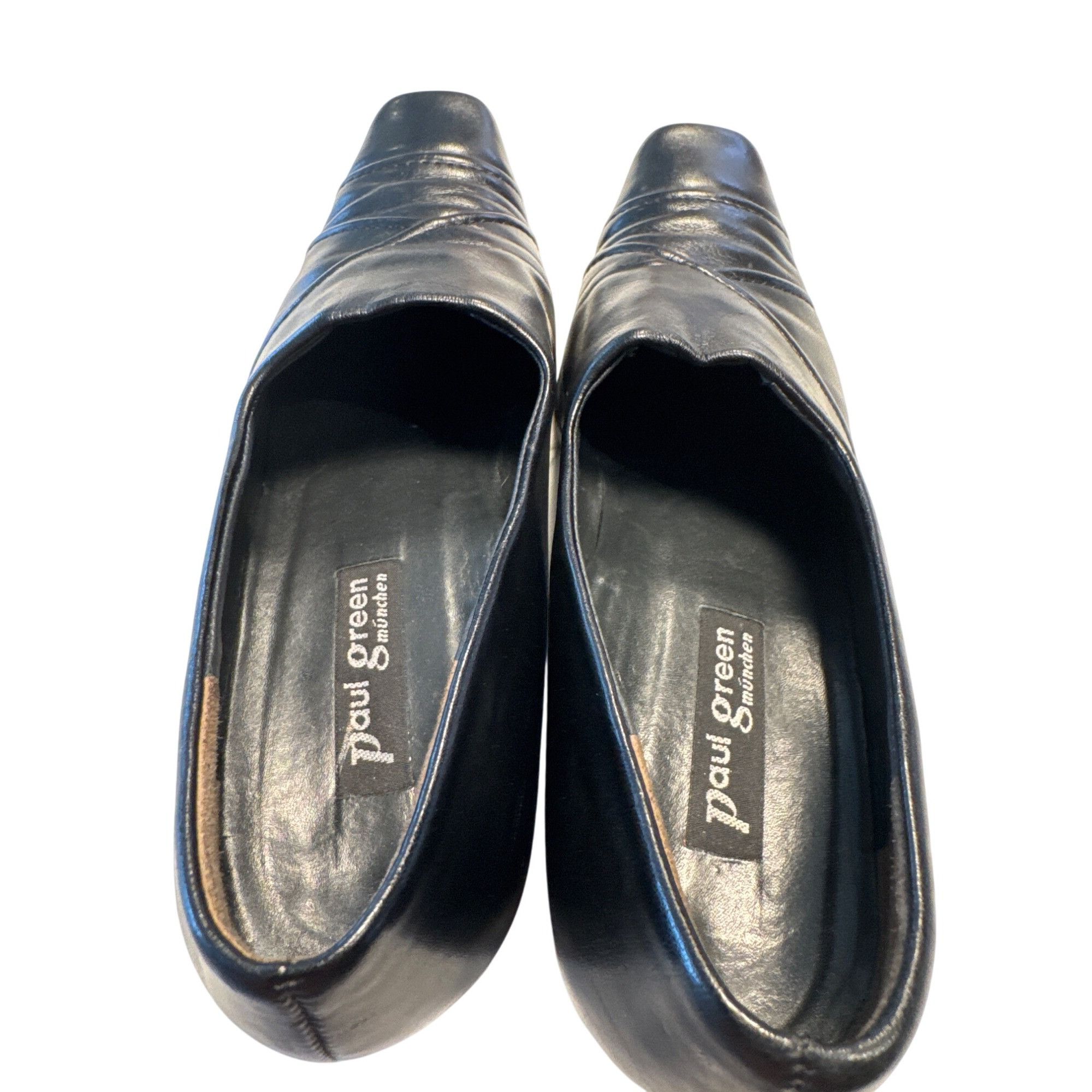 Other Paul Green Munchen womens black leather slip on heels size 4 Size US 4.5 / IT 34.5 - 8 Thumbnail