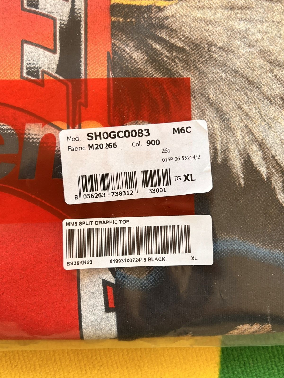 Maison Margiela × Supreme XL Supreme x MM6 Maison Margiela Split Graphic Top black red Size US XL / EU 56 / 4 - 22 Thumbnail