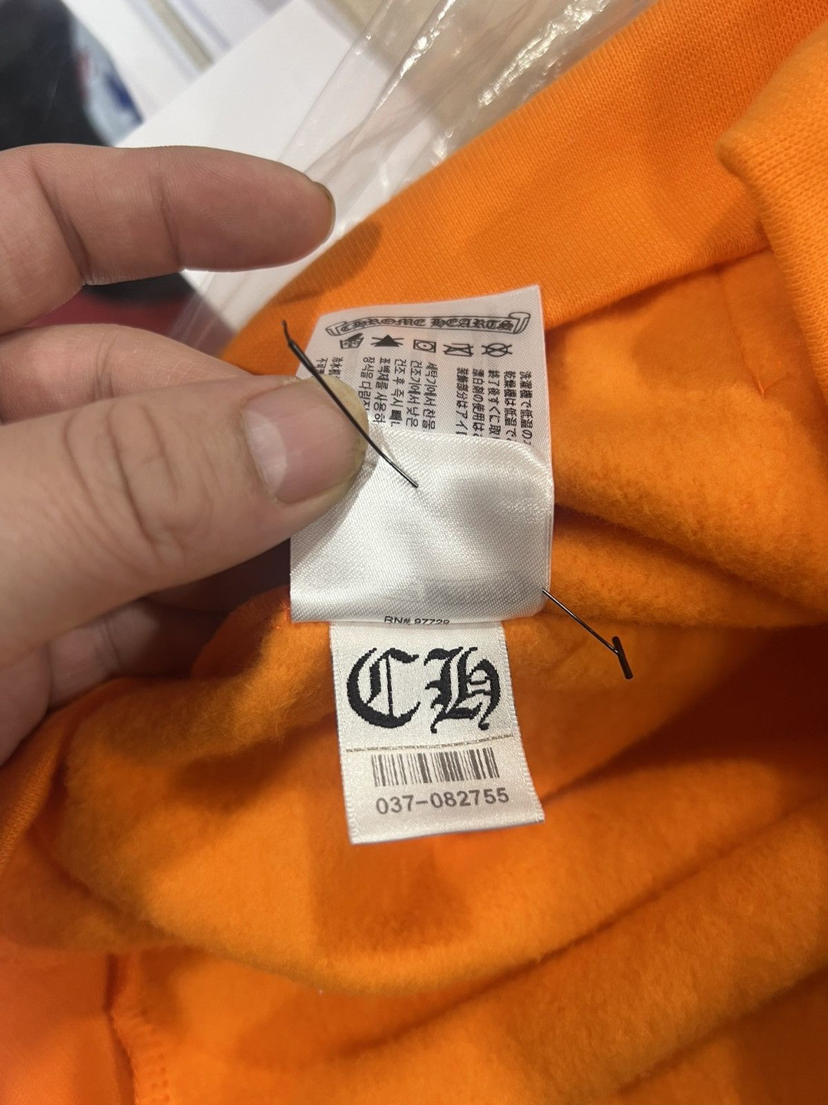 Chrome Hearts Chrome Hearts Ultra Miami Horseshoe Hoodie Orange/ Silver Size US M / EU 48-50 / 2 - 2 Thumbnail