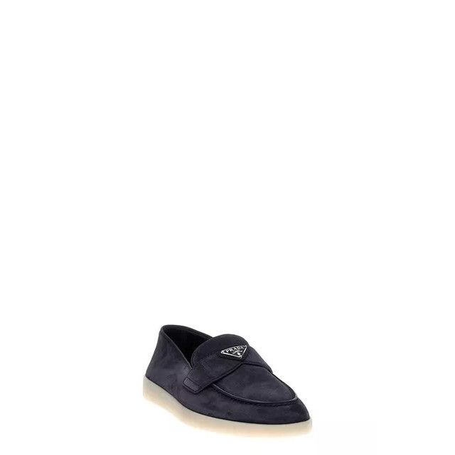 Prada PRADA Blue Suede Loafers New & Authentic (Men's size:9;) Size US 9 / EU 42 - 2 Thumbnail