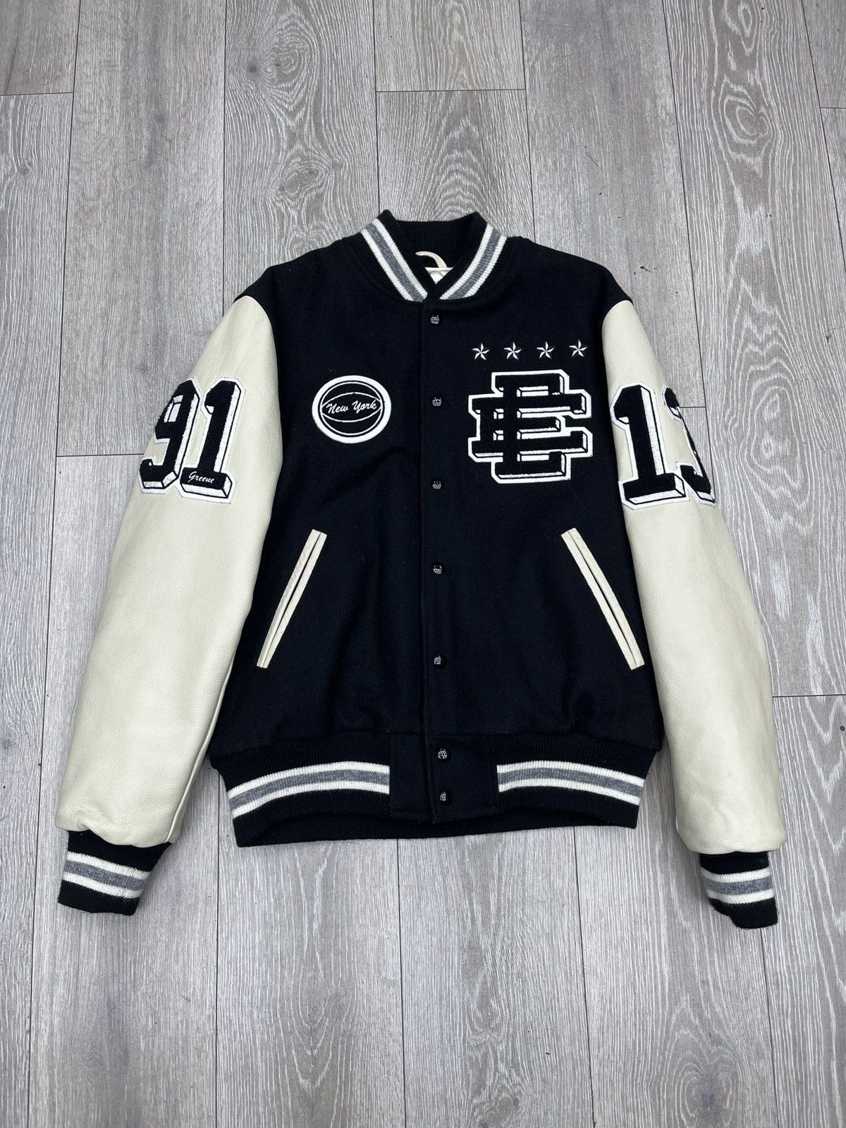 Eric Emanuel Eric Emanuel EE Varsity Jacket Black White Size US L / EU 52-54 / 3 - 1 Thumbnail