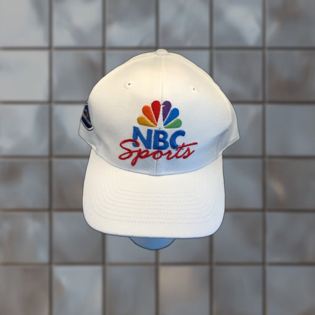 Vintage NBC Sports Ahead Hat Mens One Size White Adjustable Golf Strapback Size ONE SIZE - 1 Thumbnail