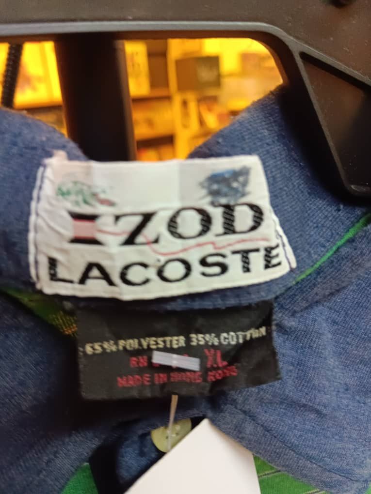 VINTAGE IZOD LACOSTE STRIPE 1960S 70S POLO SHIRT